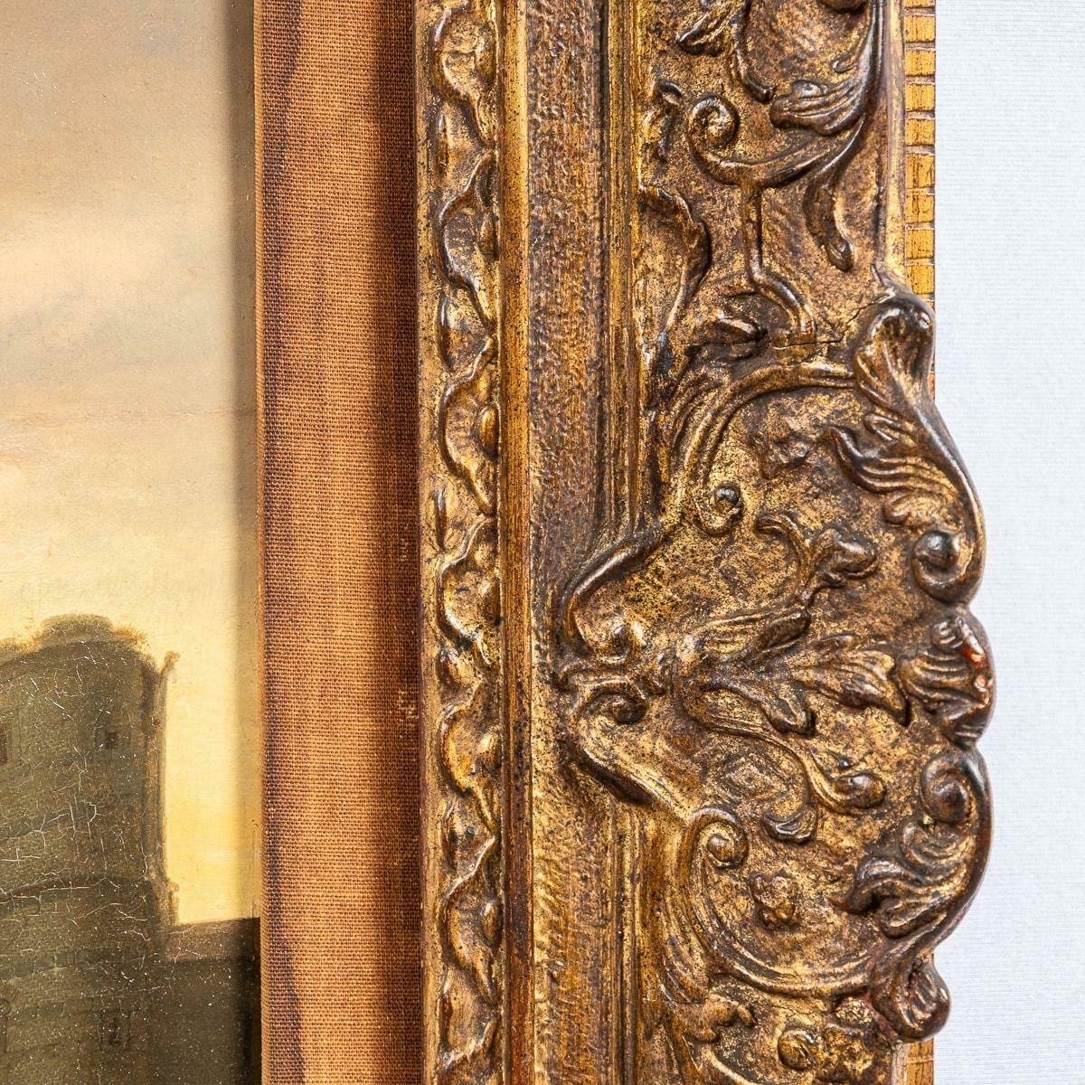 Antique 19th Century Oil On Panel Pastoral Setting, Martin Verstappen 1773 1852 photo vinterior