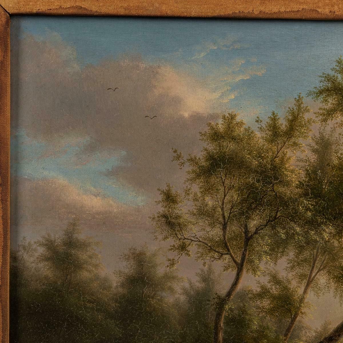 Antique 19th Century Oil On Panel Pastoral Setting, Martin Verstappen 1773 1852 photo buy