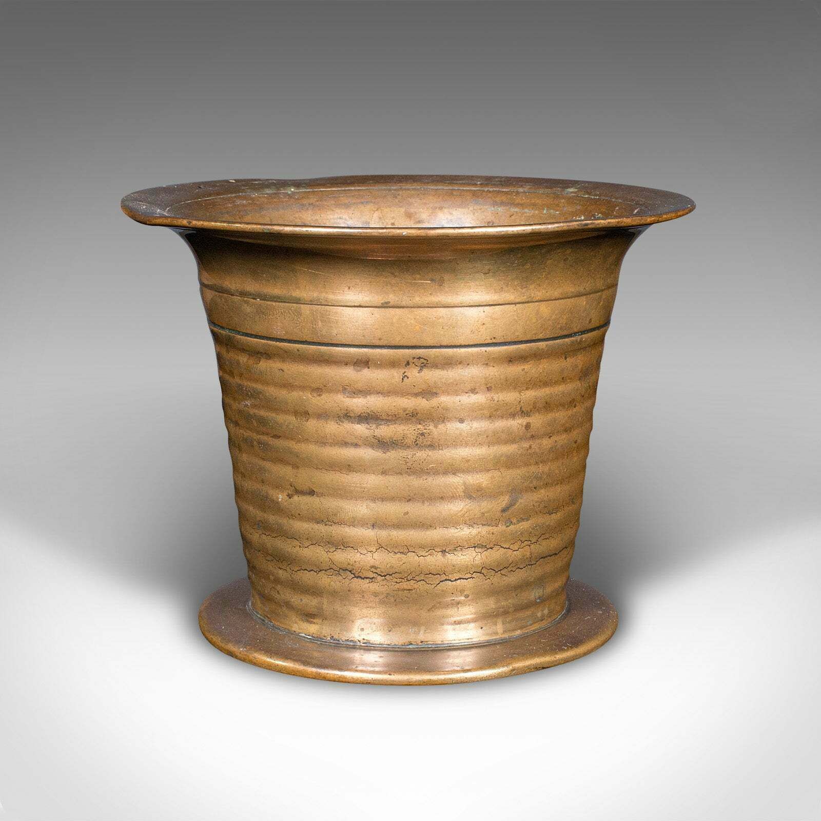 Antique Mortar And Pestle, English, Brass Apothecary Instrument, Victorian, 1850 photo 475.0