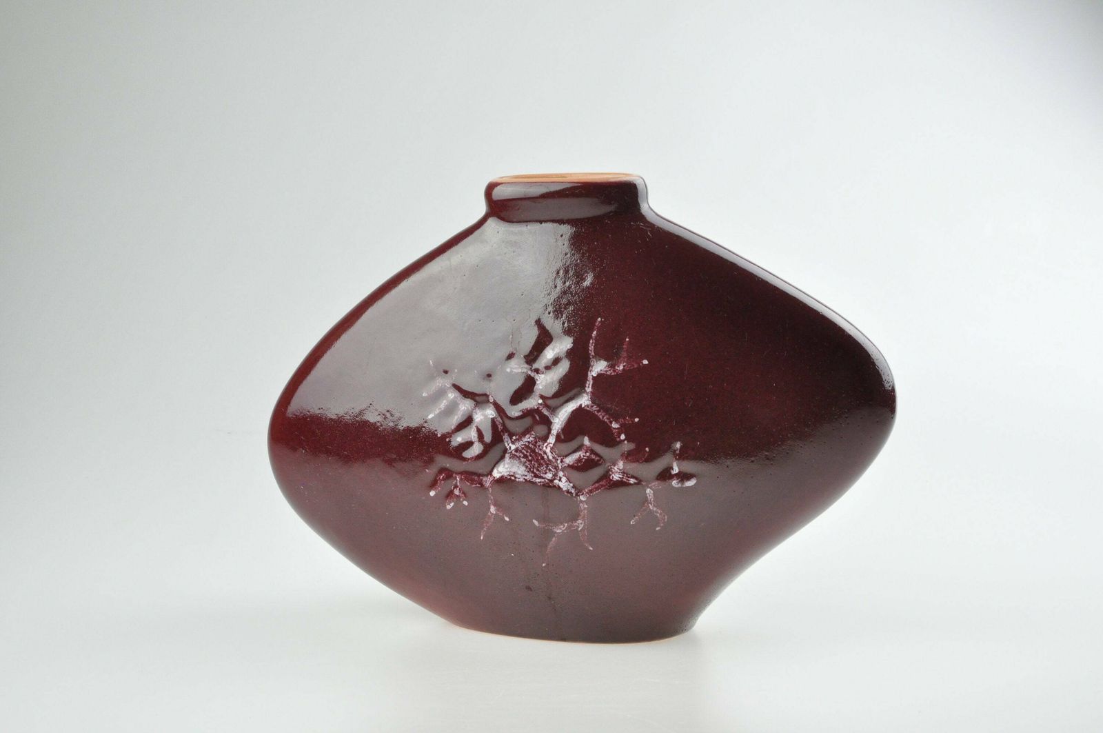 Jozef Franko Brown Ceramic Vase, Porcelain Vase, Pottery Vase, Retro Vase, Modernist Vase, Mid Century Vase, Ceramic Vase photo furniture