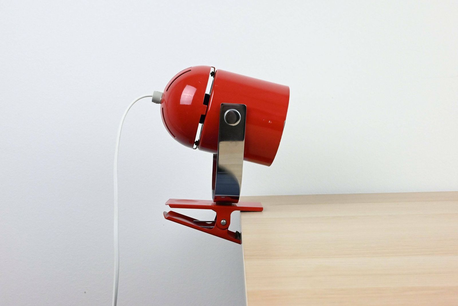 Mid Century Desk Lamp, Metal Lamp, Desk Metal Lamp, Table Lamp, Desk Lamp, Bedside Lamp, Mid Century Lamp, Red Lamp, Table Light