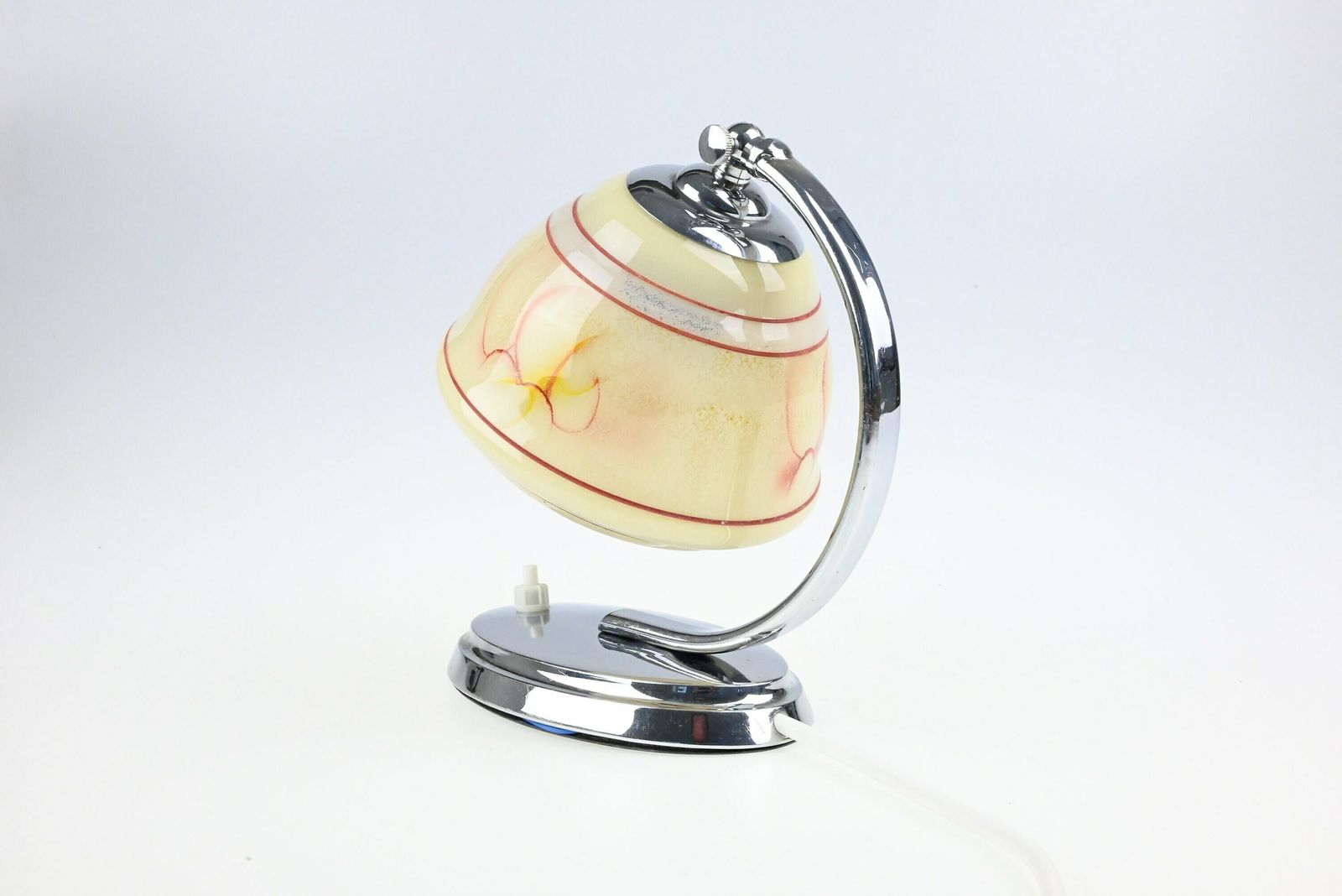 Art Deco Chrome Bedside Lamp, Bauhaus Lamp, Table Lamp, Desk Lamp, Table Light, Vintage Lamp, Vintage Lights, Antique Chrome Lamp photo vintage