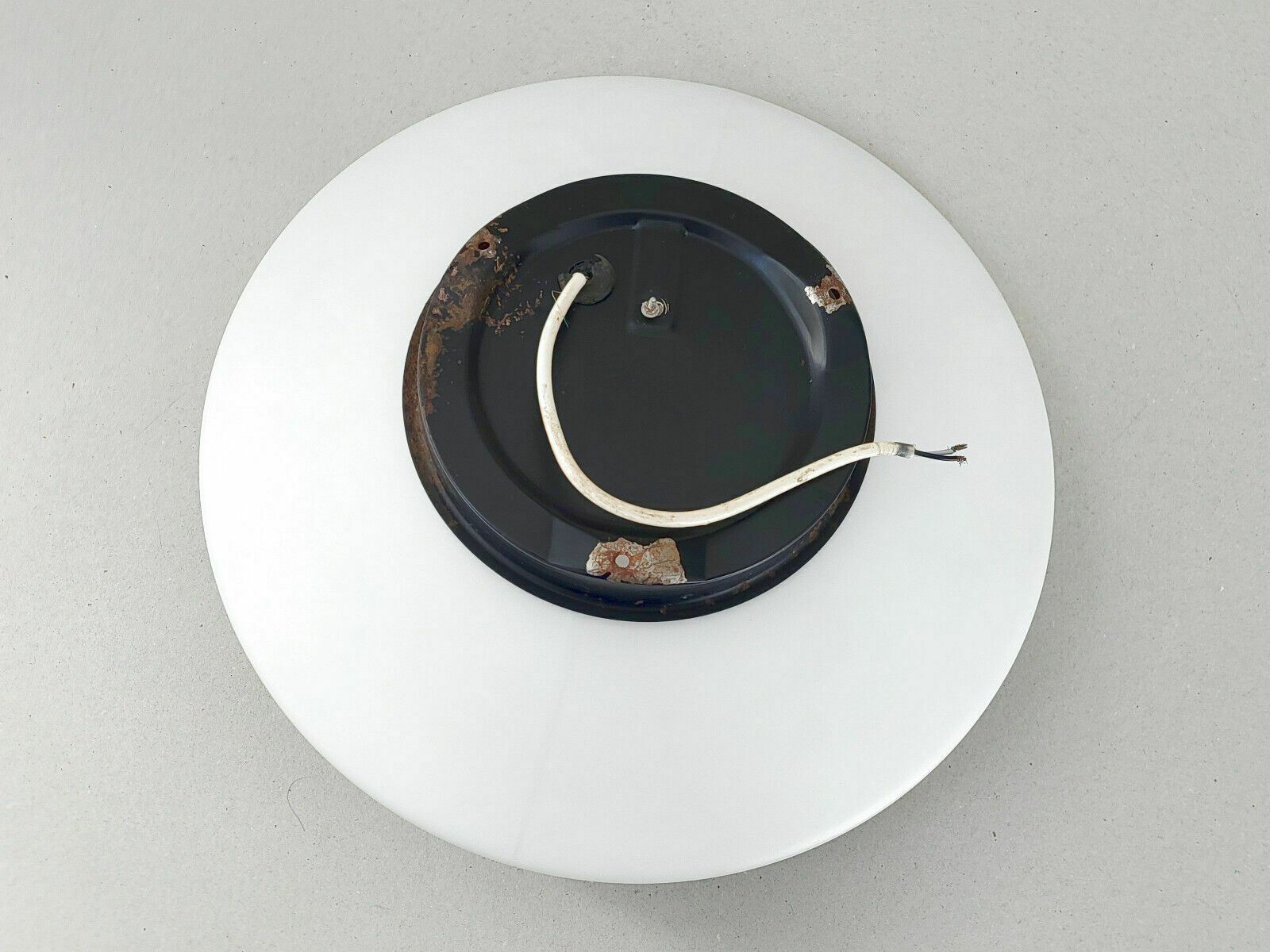 Vintage Ceiling Or Wall Light 1960 Opaline Glass & Steel Dlg Disderot Ja Motte photo buy