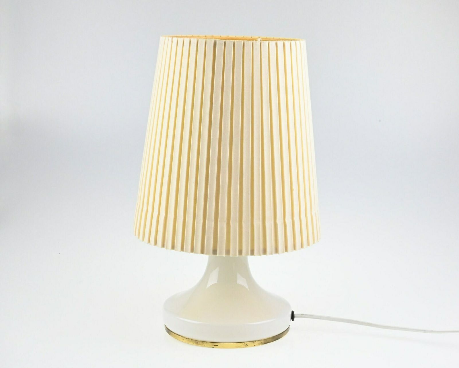 Glass Lamp, Desk Lamp, Mid Century Lamp, Table Lamp, Bedside Lamp, Mid Century Light, Modern Lamp, Vintage Light, Vintage Lighting photo vinterior
