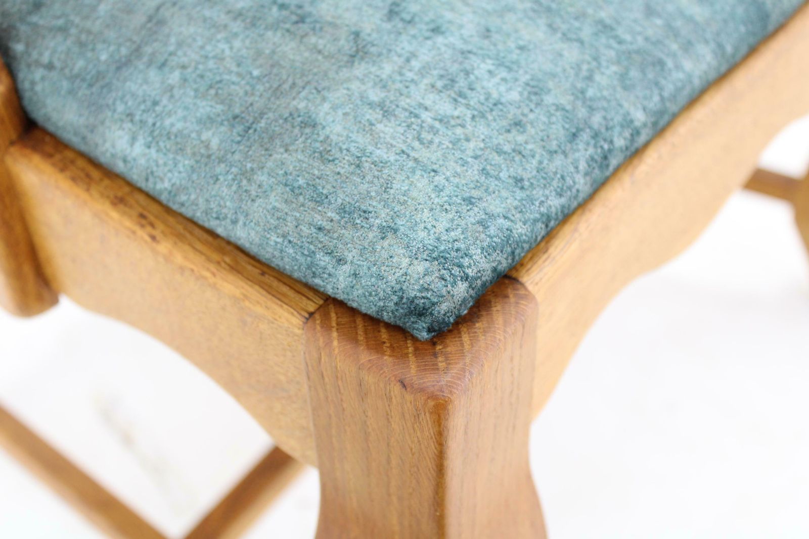 photo for sale 1960s Henning Kjærnulf Razorblade Armchair In Solid Oak For Eg Møbler, Denmark