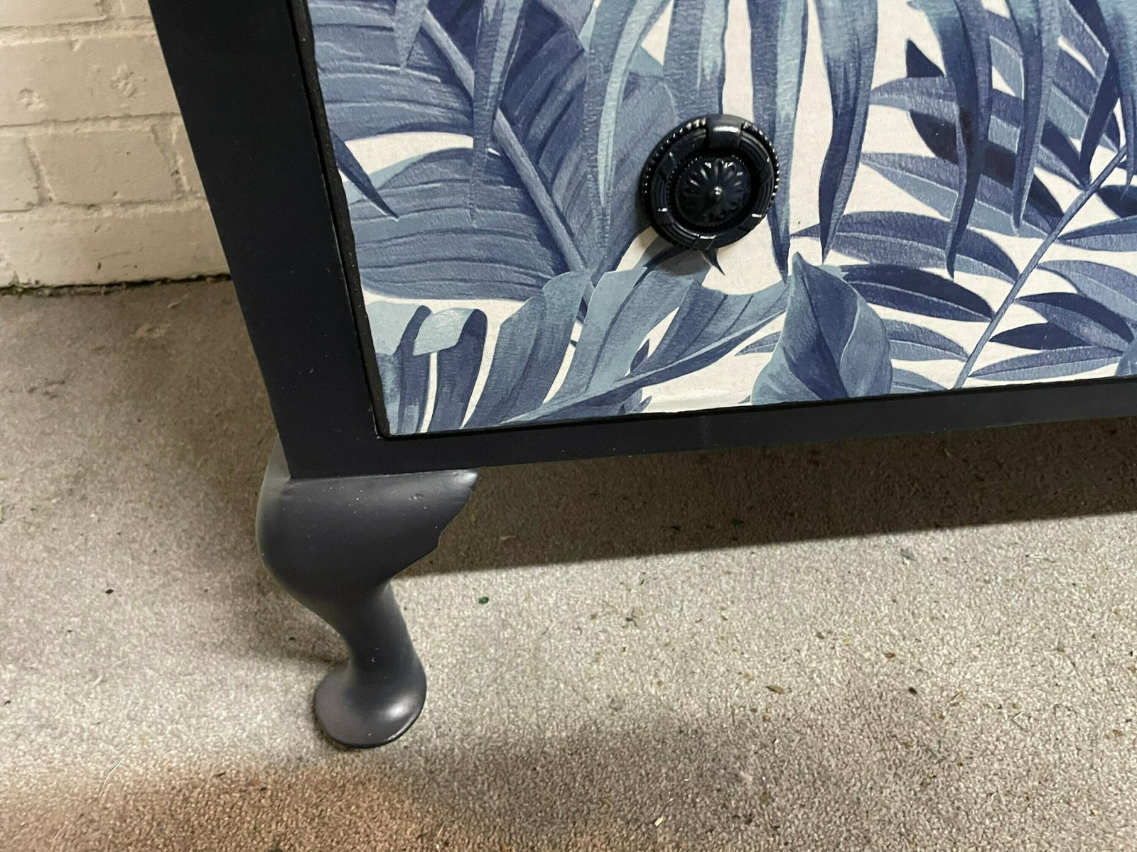 Queen Ann Decoupage Chest Of Drawers   Professional Spray Painted Finish photo vinterior