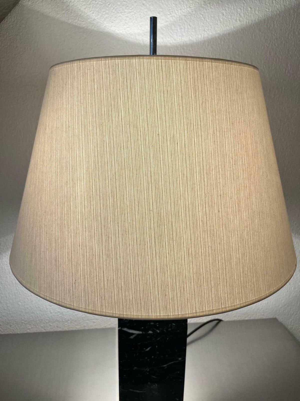 photo buy Pair Of Black Marble Table Lamps By Florence Knoll, Us Ca. 1960s