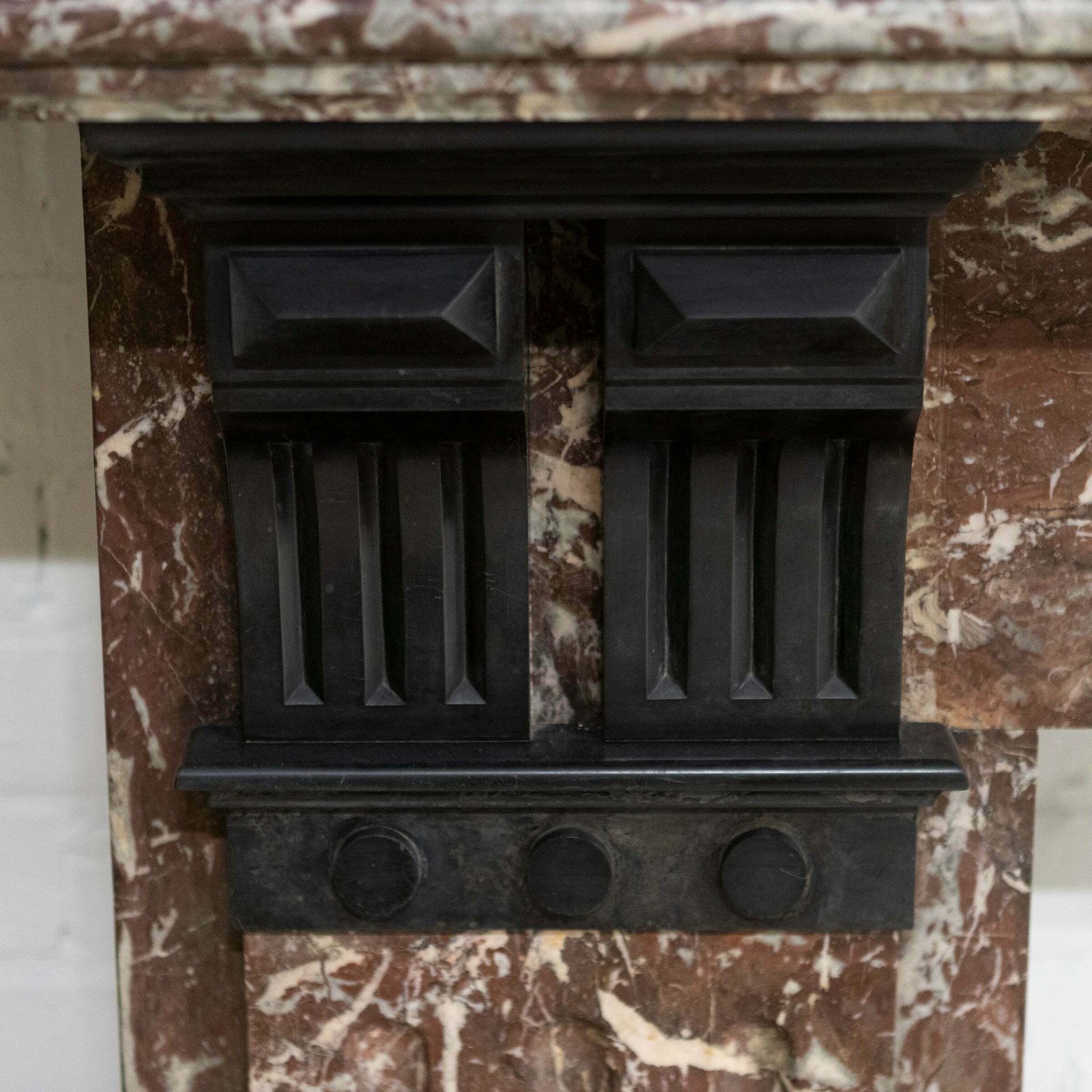 Large Antique Rouge Royal Red Marble Fireplace Surround photo Home Fixtures
