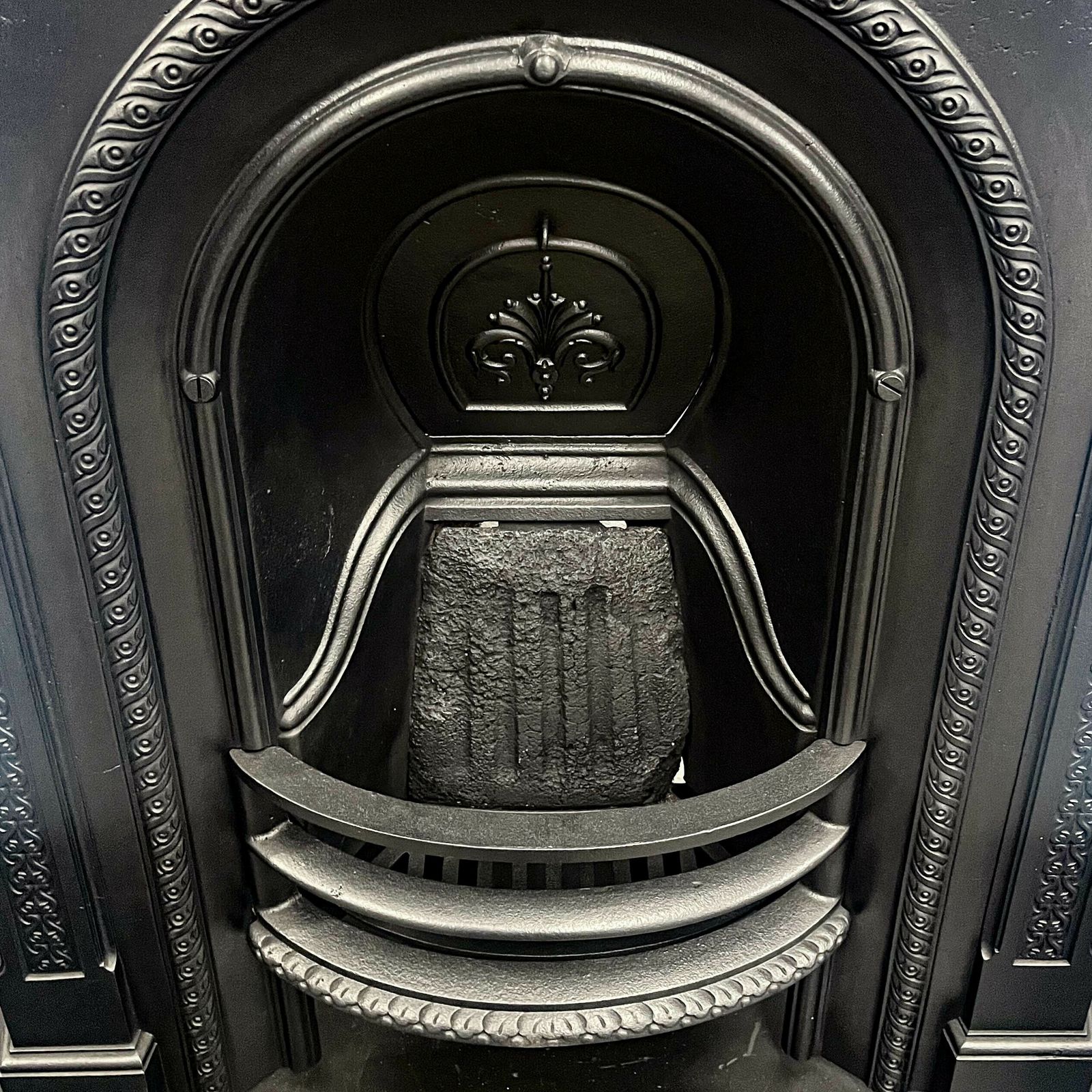Antique Victorian Cast Iron Combination Fireplace photo for sale