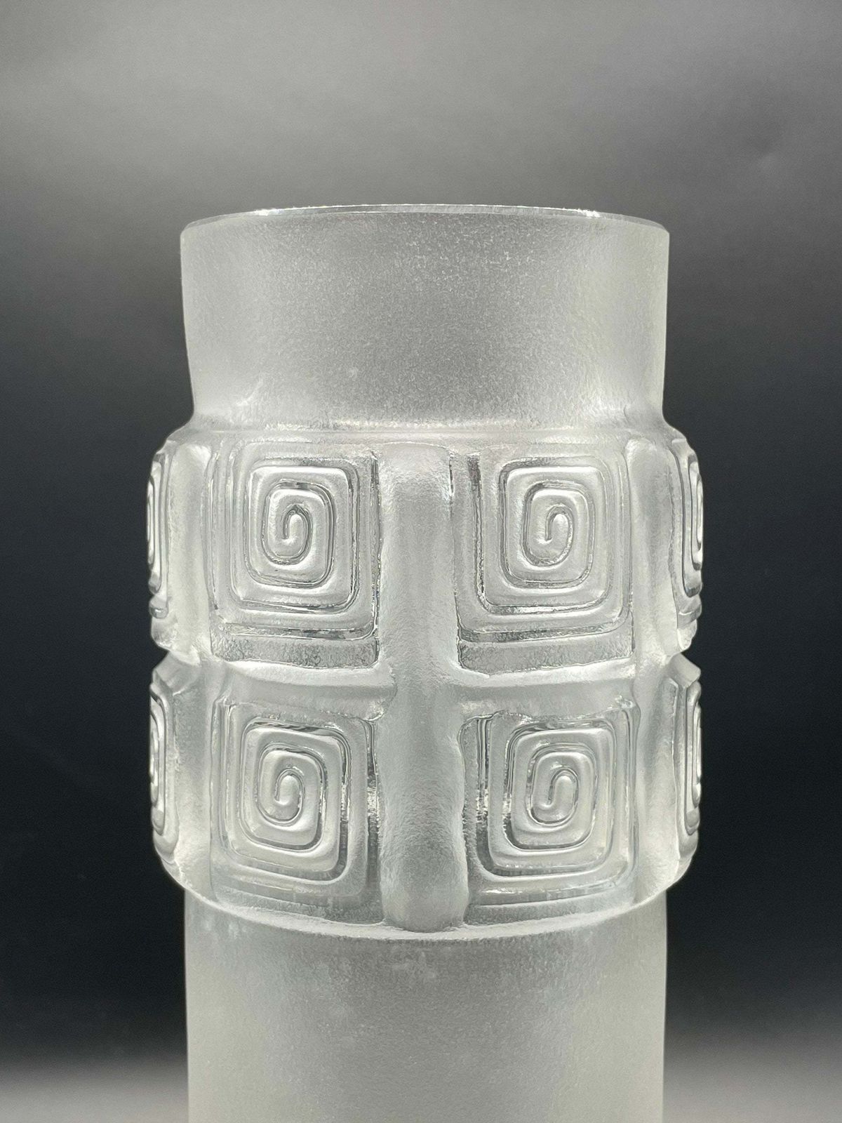 1970s Peill & Putzler Brutalist Swirl Glass Vase photo furniture