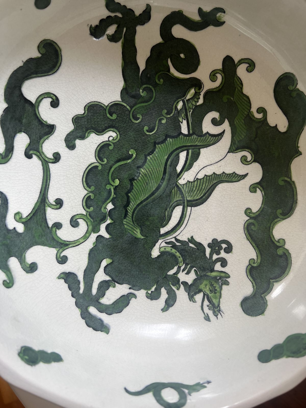 photo vintage Antique Masons Ironstone Hydra Jug And Bowl Set In ‘Chinese Dragon’ Design