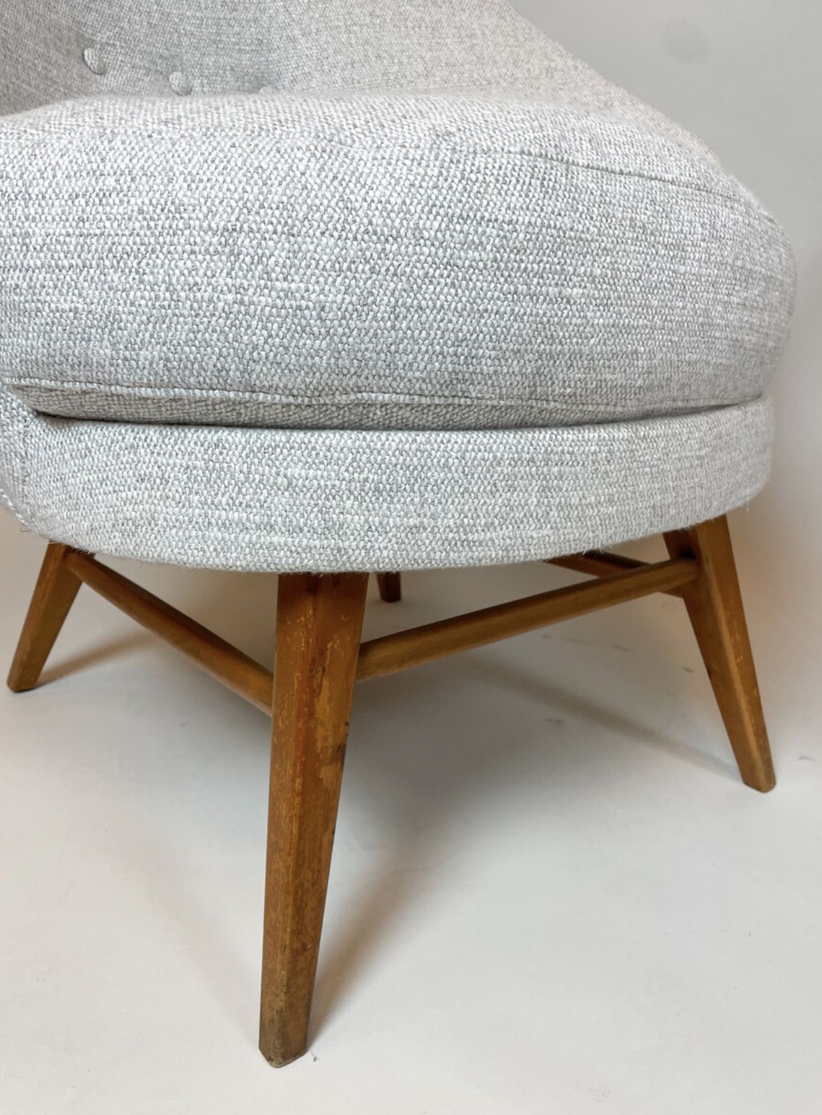 Mid Century Modern Pair Of Armchairs, Austro Hungarian, 1960s – New Upholstery photo buy