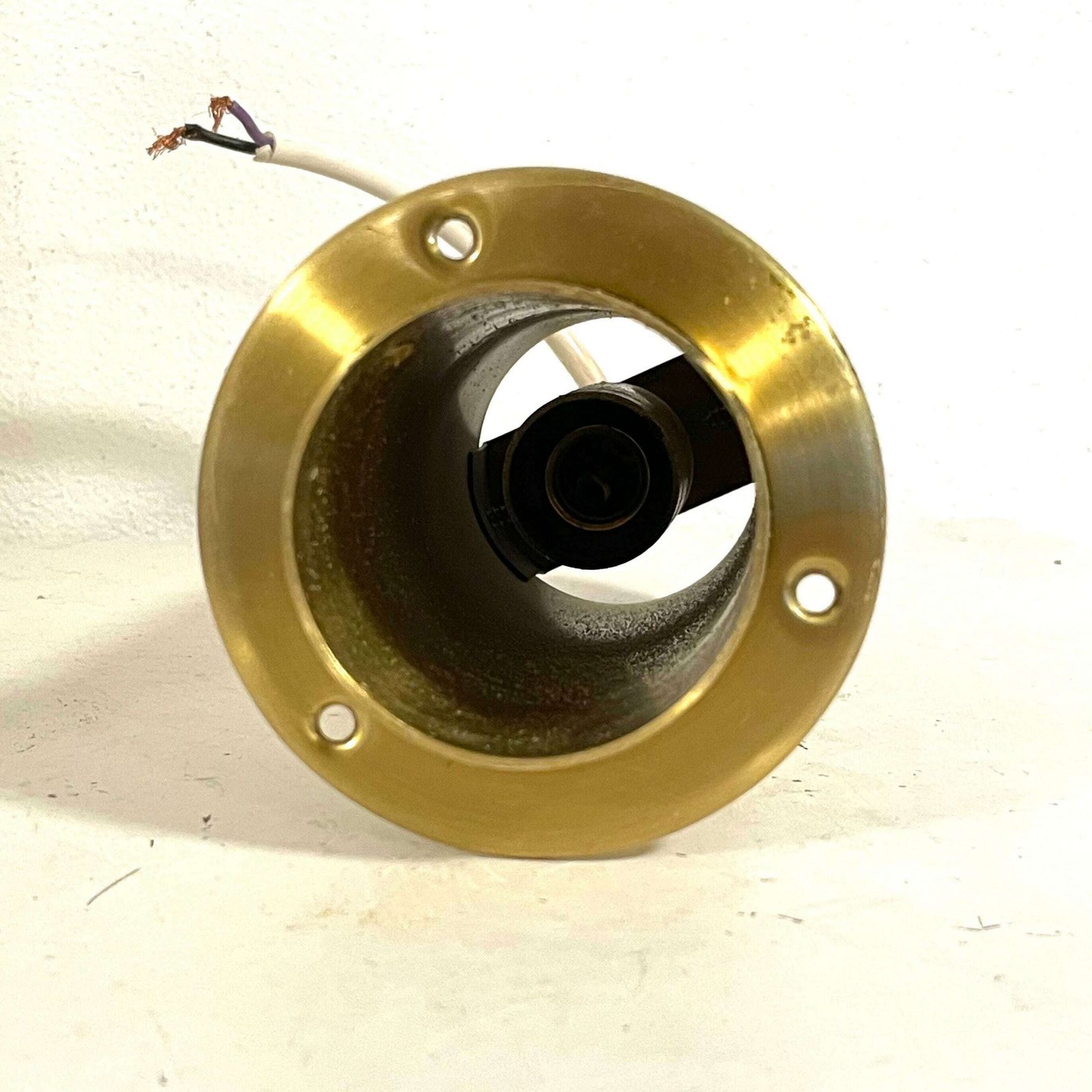 Set Of 11 Vintage Danish Minimalist Postmodern 1980s Ceiling Spot Lights In Brass Metal   Design From Elpolux photo vinterior