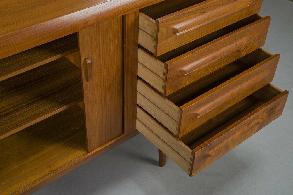 Teak Sideboard By Ib Kofod Larsen For Faarup Møbelfabrik, 1960s photo vinterior