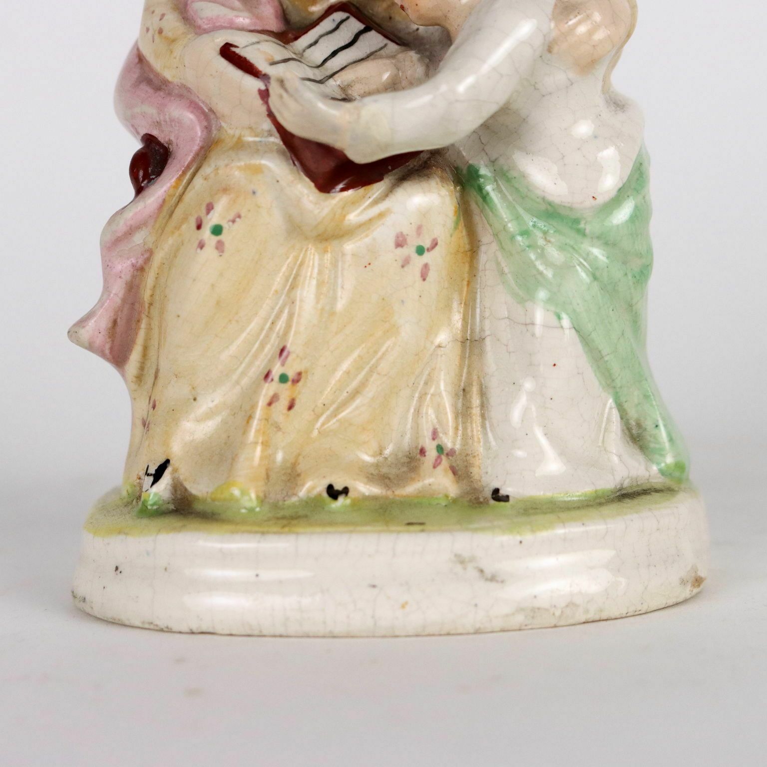 Antique Sculpture Staffordshire Porcelain England 1860 1880 photo 250.0