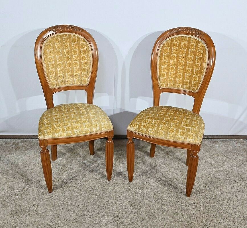 Pair Of Blond Mahogany Chairs, Art Deco – 1940