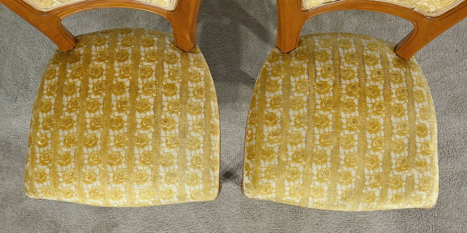 Pair Of Blond Mahogany Chairs, Art Deco – 1940 photo vinterior