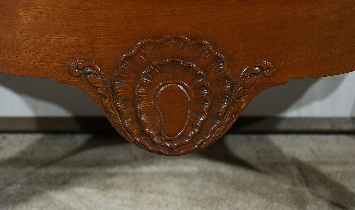 photo buy Sauteuse Commode In Solid Mahogany, Louis XV Style – Late 19th Century