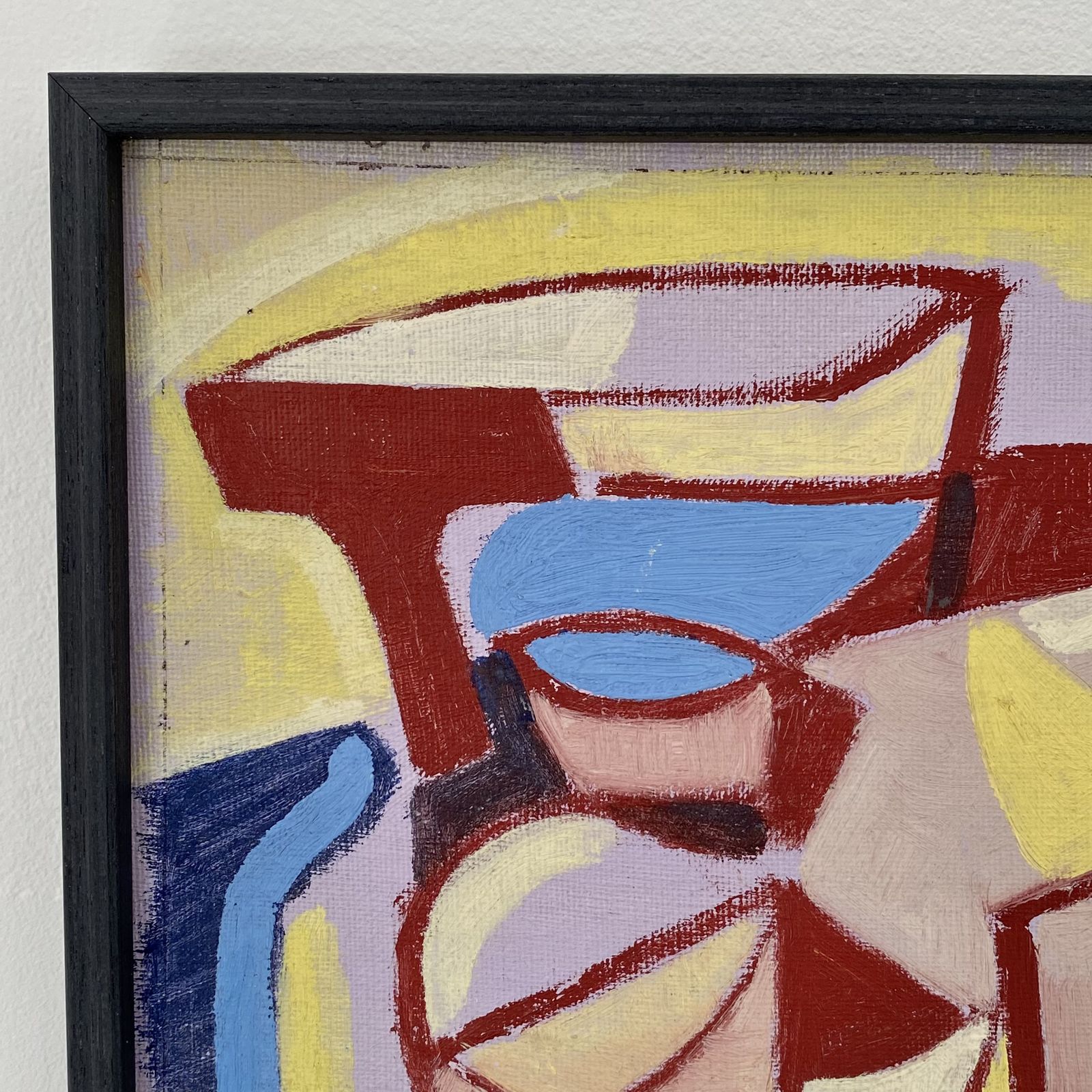 Mid Century Abstract Still Life Painting By Bertil öhlund photo Art
