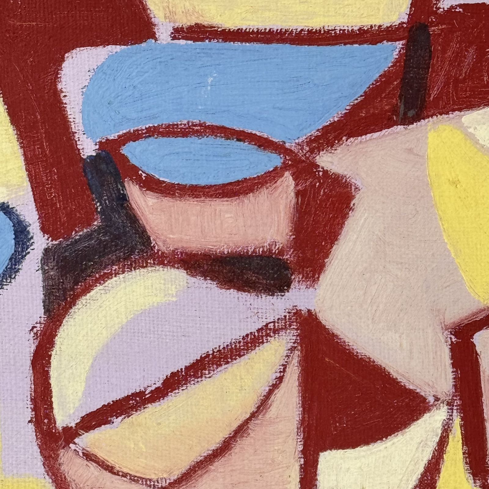 Mid Century Abstract Still Life Painting By Bertil öhlund photo furniture