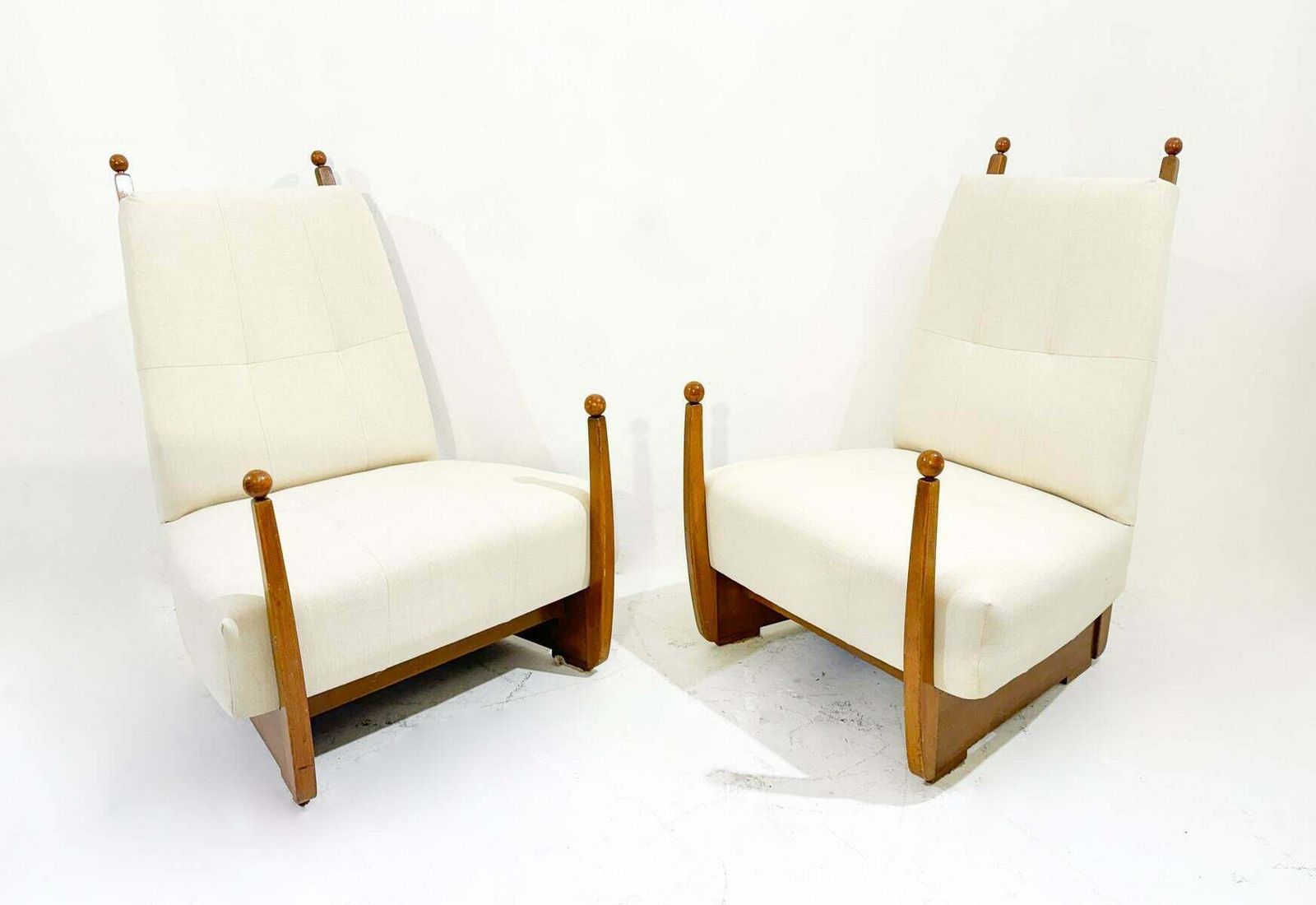 Mid Century Modern Pair Of Hungarian Armchair, 1960s  New Upholstery photo Furniture