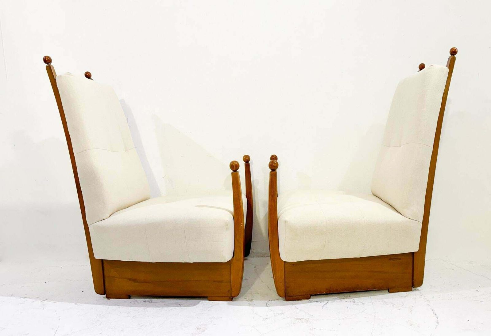 Mid Century Modern Pair Of Hungarian Armchair, 1960s  New Upholstery photo vintage