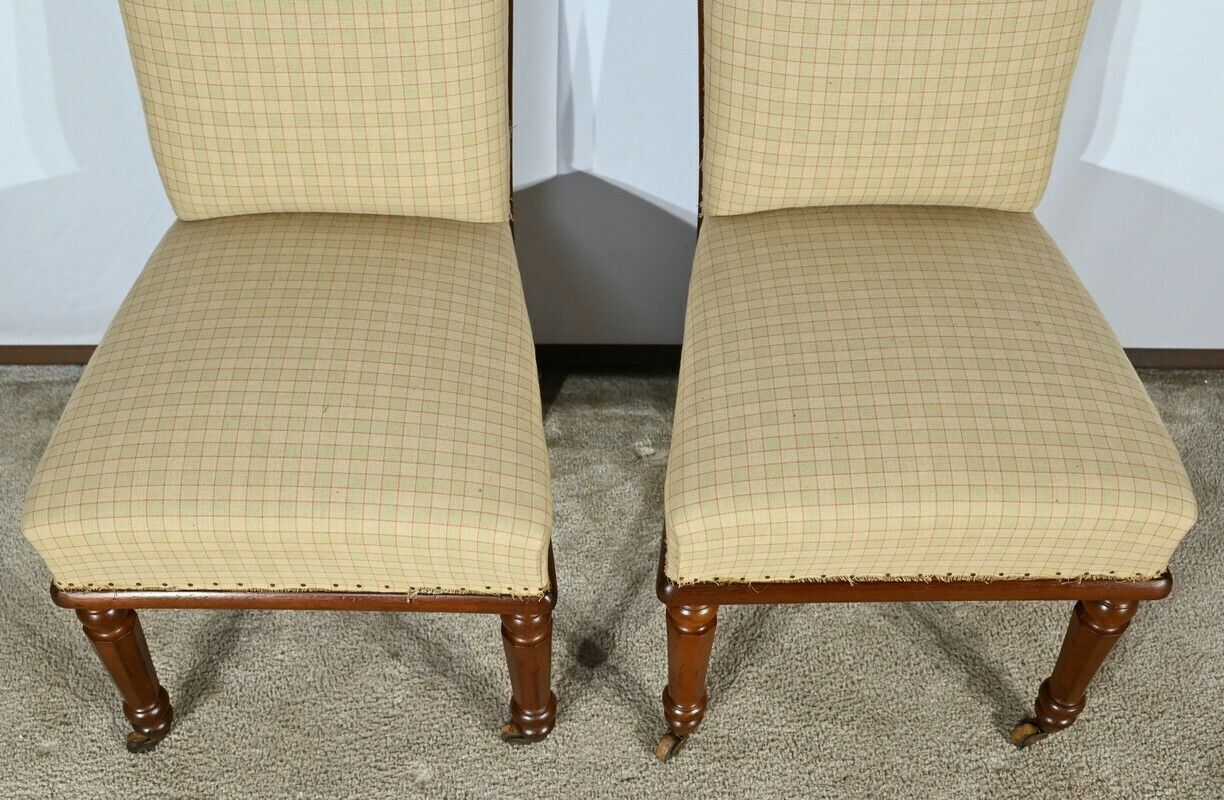 Pair Of Cuban Mahogany Chairs, Restoration Period – Early 19th Century photo 1730.88
