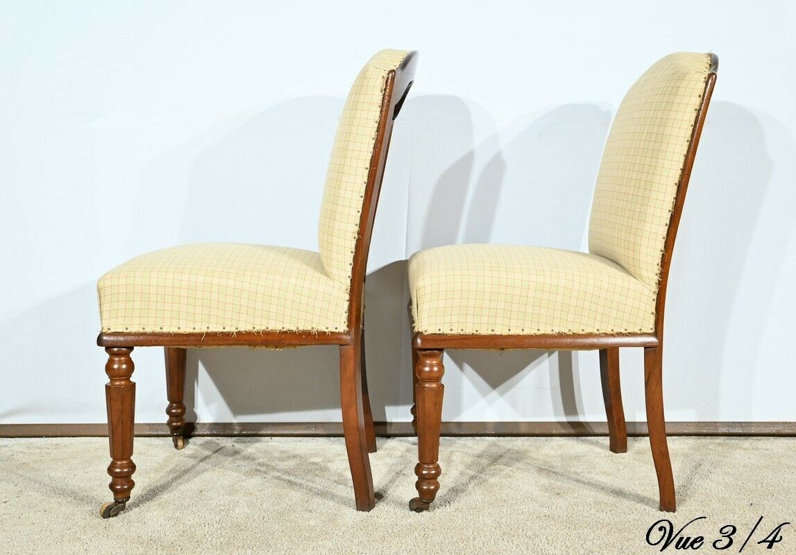 photo buy Pair Of Cuban Mahogany Chairs, Restoration Period – Early 19th Century