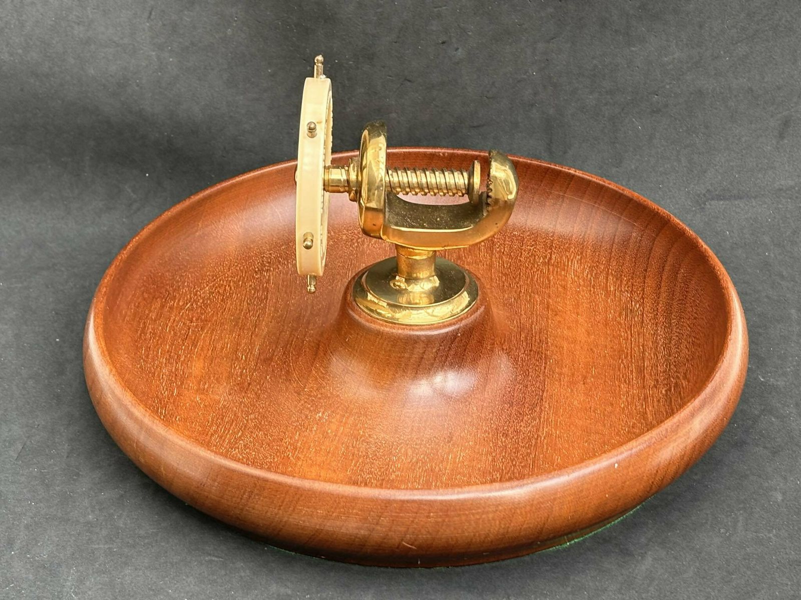 Nutcracker Old Ships Wheel Nutcracker Wood Bakelite Brass Mid Century Nautical Decor Christmas Gift England Gift For Him Mcm Decor Nut Dish photo furniture