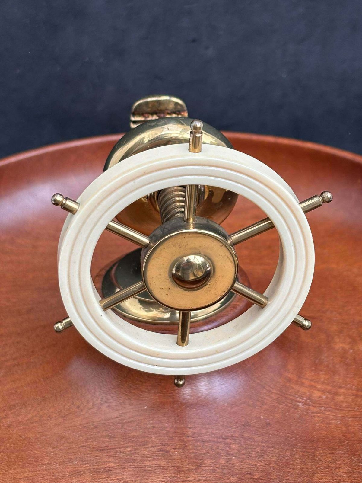 photo for sale Nutcracker Old Ships Wheel Nutcracker Wood Bakelite Brass Mid Century Nautical Decor Christmas Gift England Gift For Him Mcm Decor Nut Dish