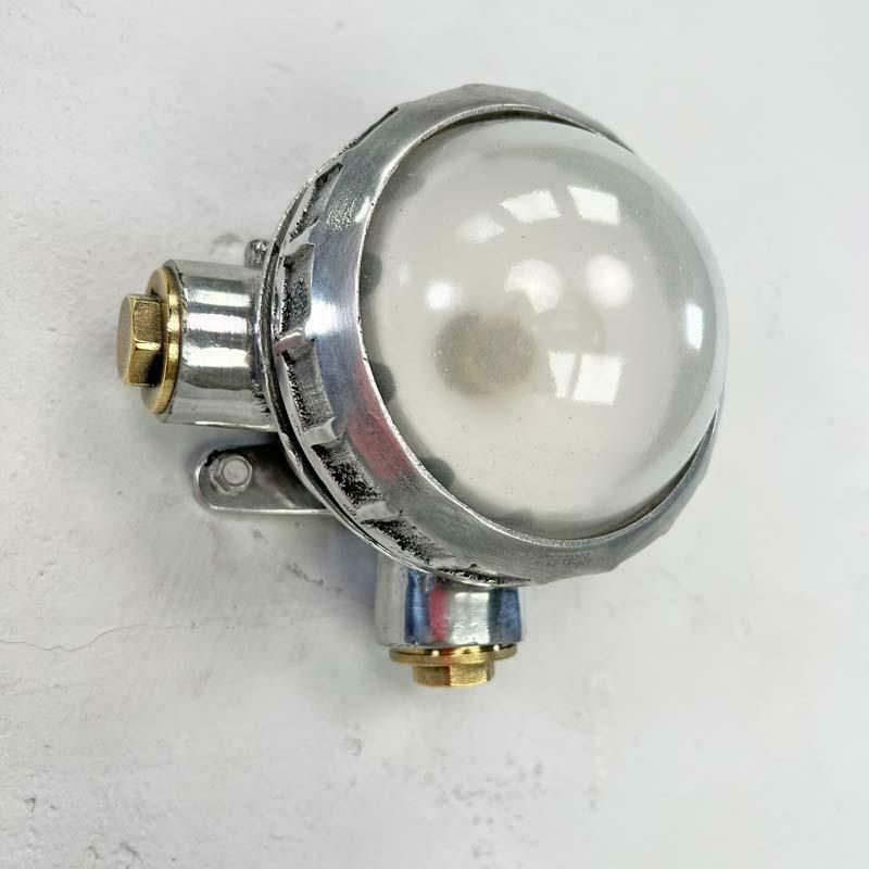 photo for sale Late Century Vintage Industrial Spotlight   Frosted Glass