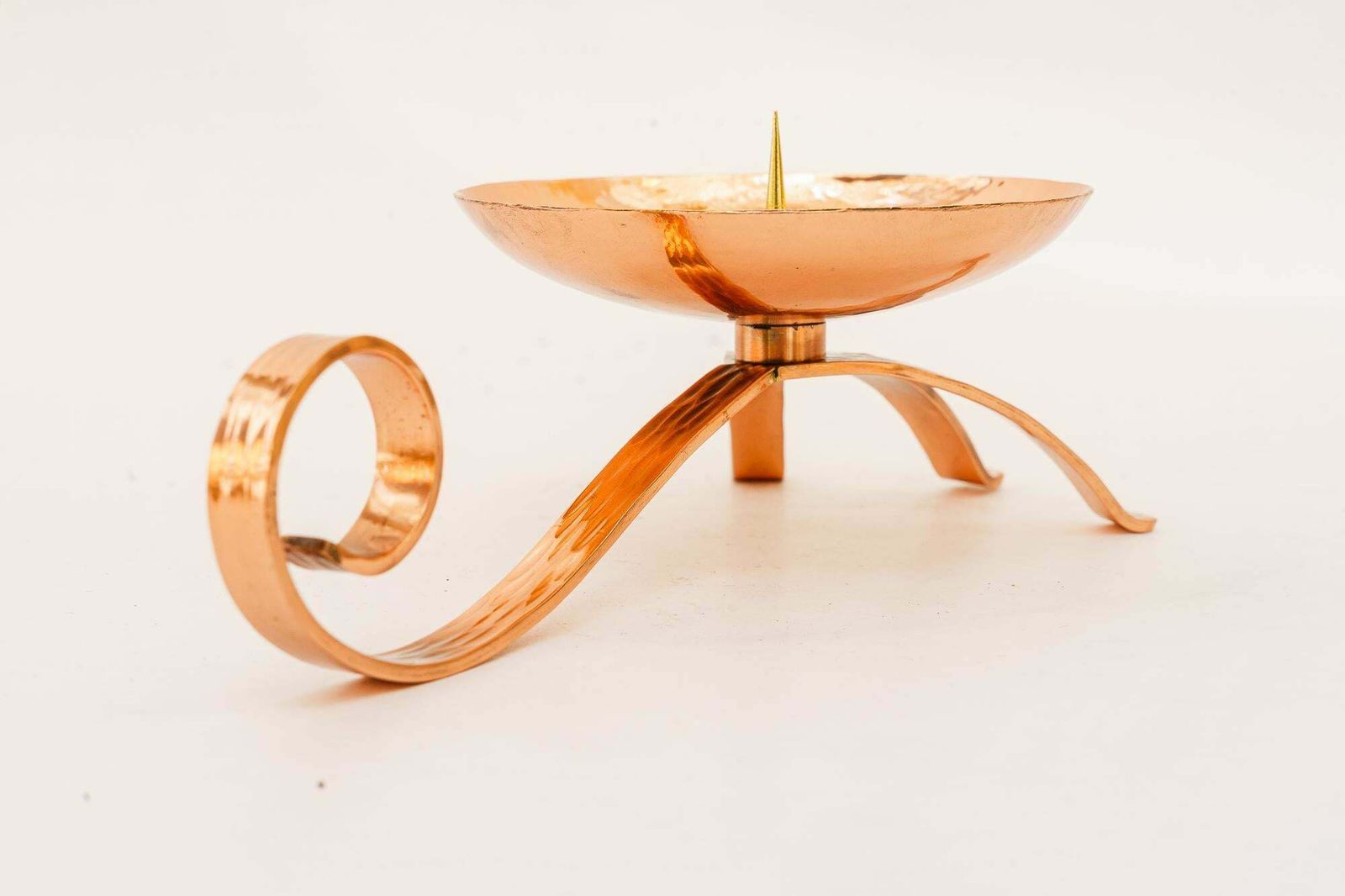 Portable Copper Candle Holder For Wine Cellars Vienna Around 1950s photo buy
