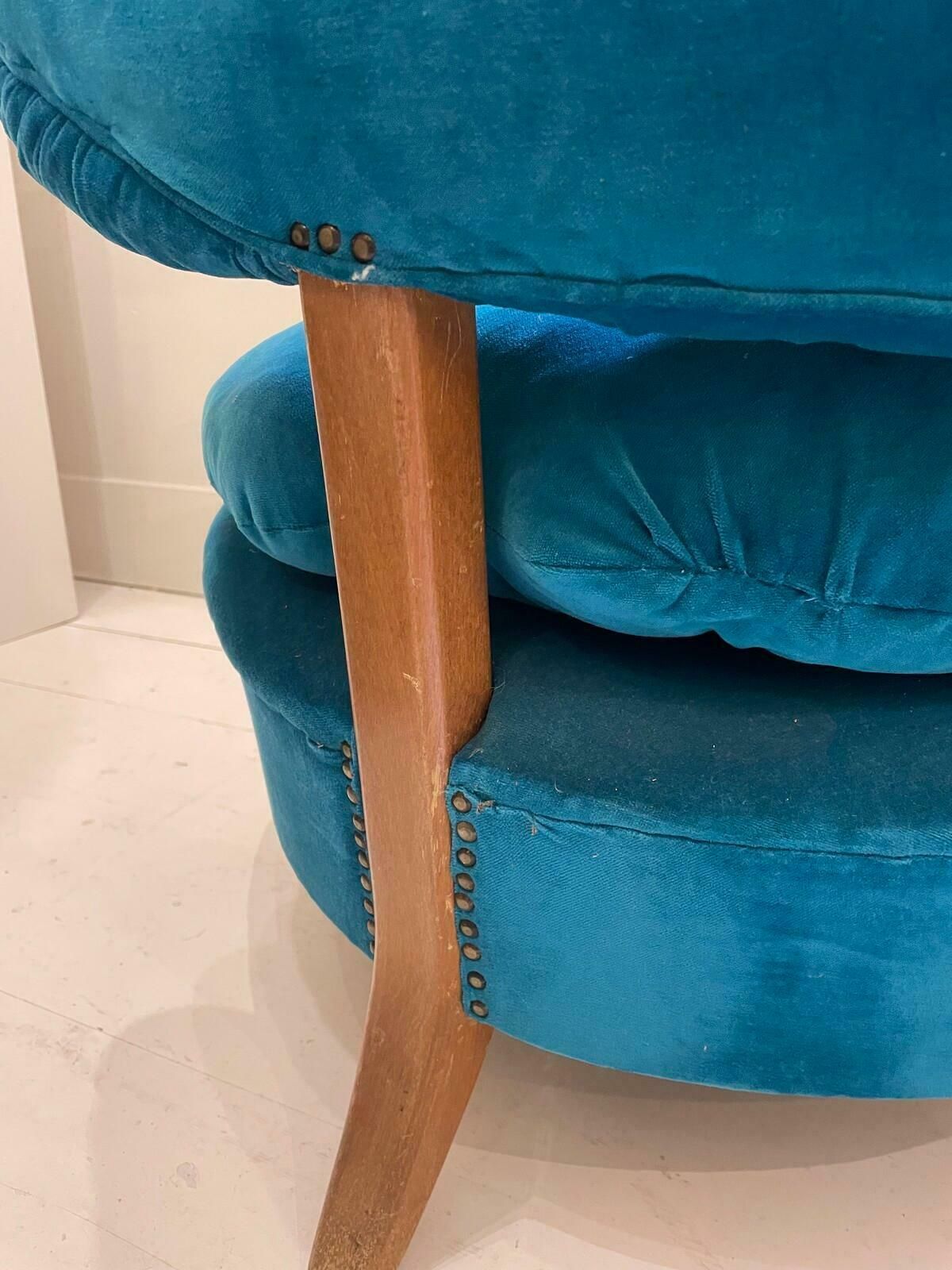 Easy Chair By Otto Schulz, Sweden, 1940s photo vintage
