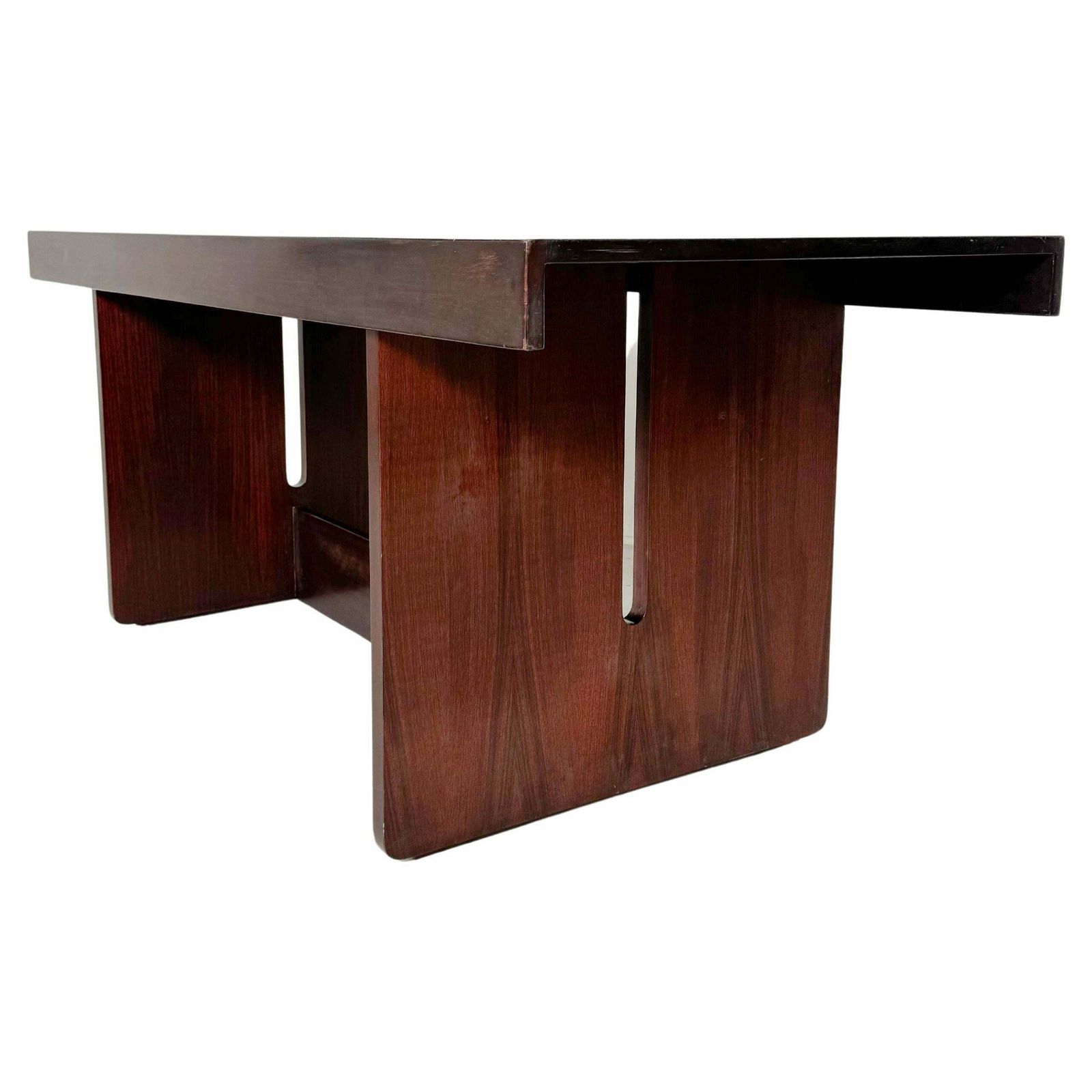 Mid Century Modern Dining Room Table, Wood, Italian, 1960s