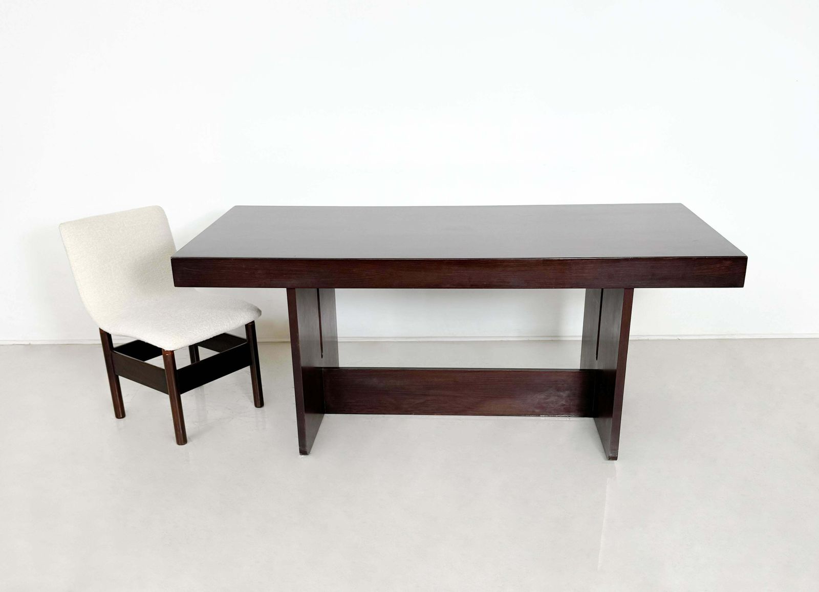 Mid Century Modern Dining Room Table, Wood, Italian, 1960s photo furniture