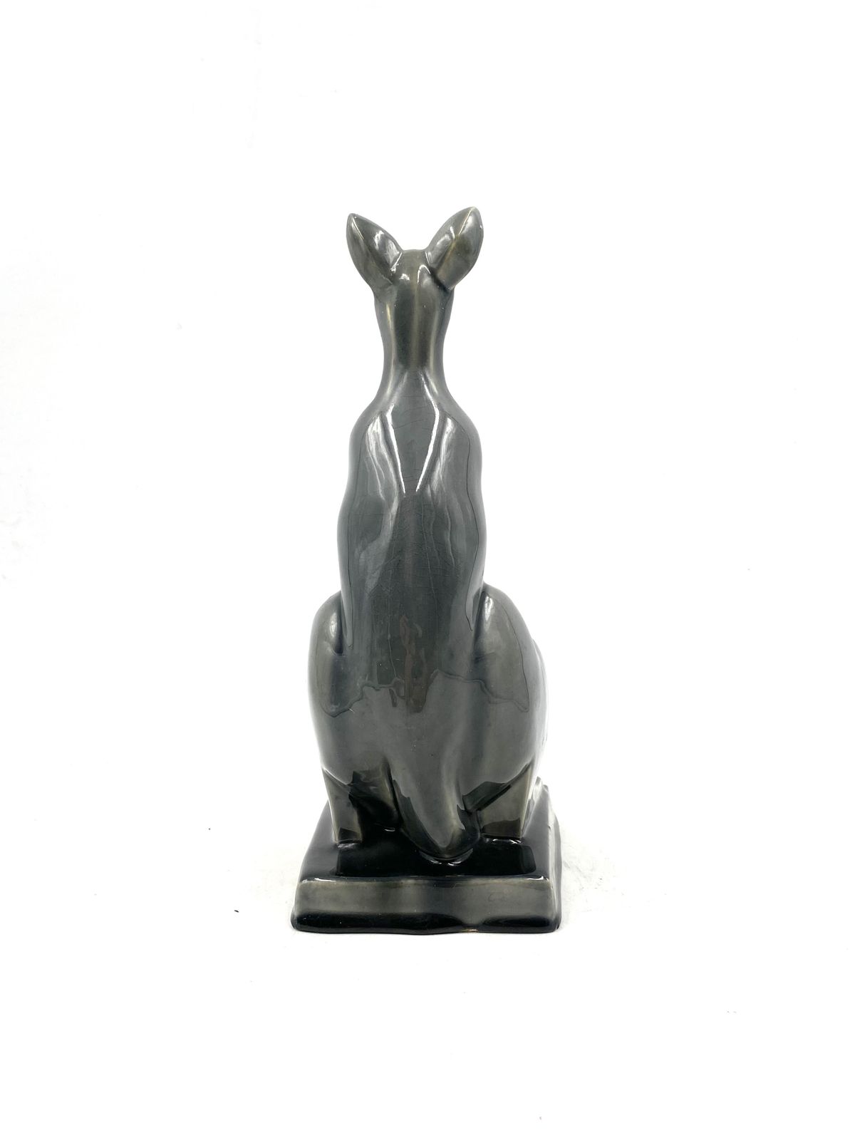 photo vintage Art Deco Kangaroo Ceramic Vide Poche, Aladin France 1940s