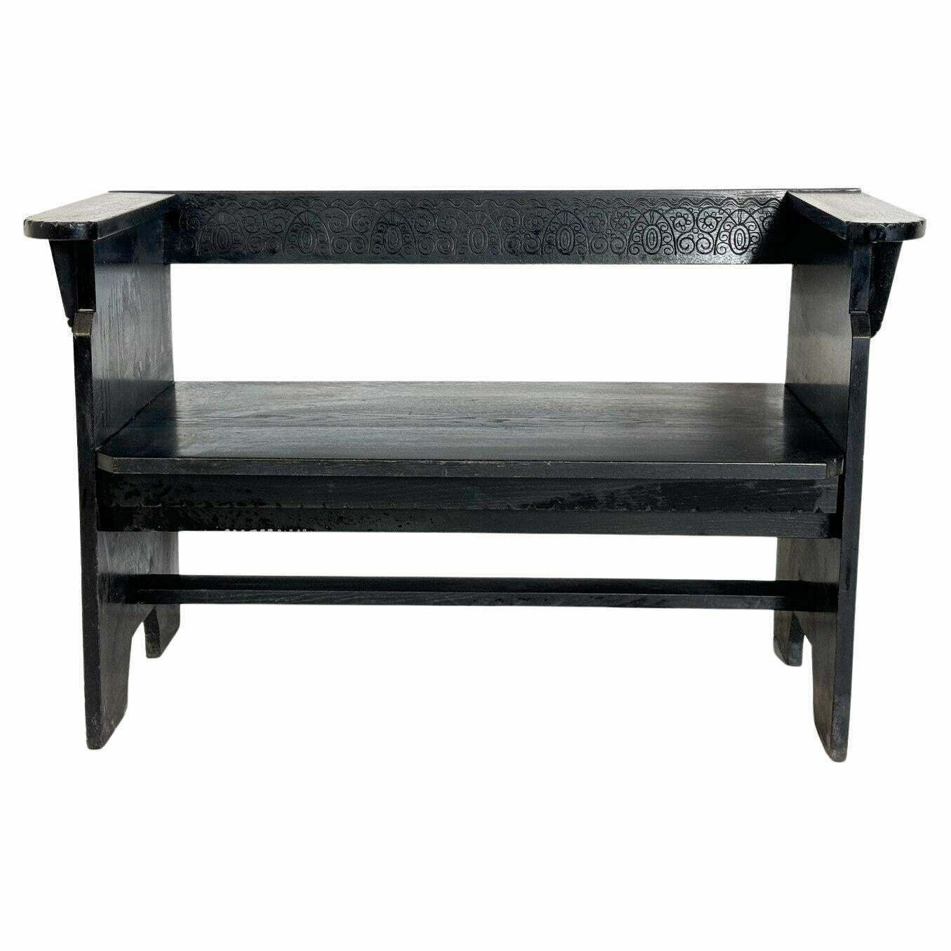 Hungarian Wooden Bench, Early 20th Century
