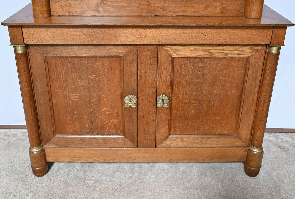 photo vintage Two Body Property Buffet In Oak, Empire Period – 1st Part 19th