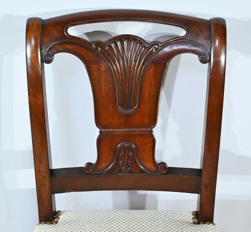 Suite Of 5 Cuban Mahogany Chairs, Restoration Period – Early 19th Century photo buy