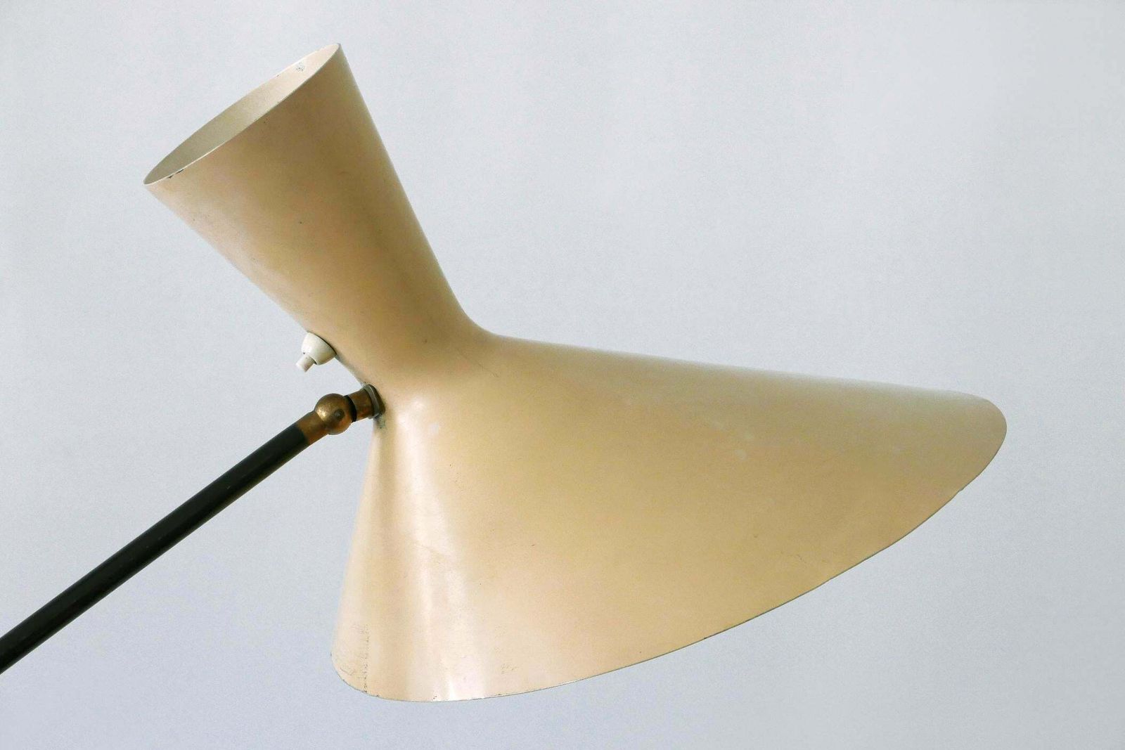 photo vintage Rare Iconic Mid Century Modern Floor Lamp By Prof. Carl Moor For Bag Turgi 1950s