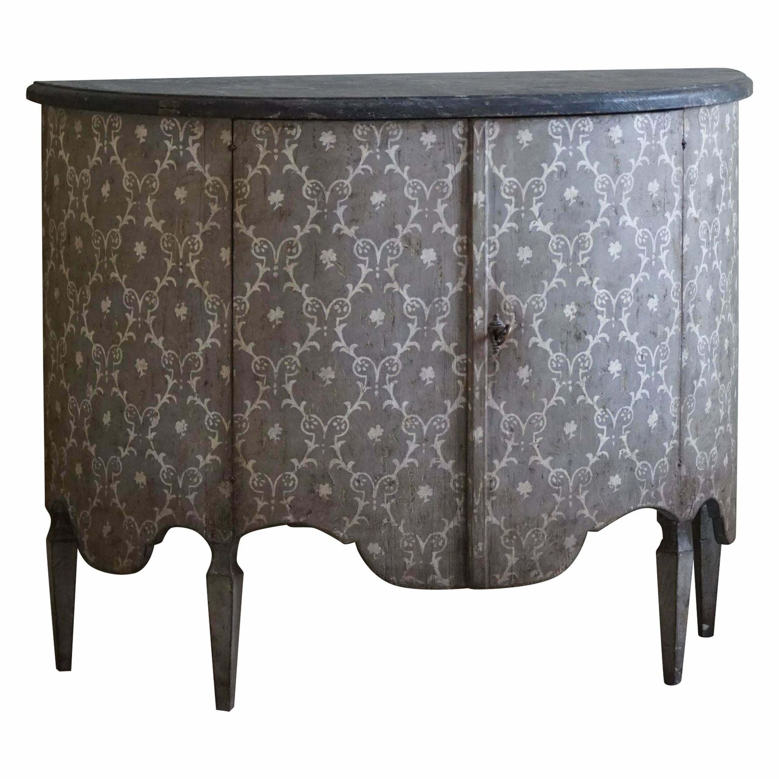 19th Century Antique Painted Pine Cabinet, Italian Cabinetmaker, Made In Tuscany photo vinterior
