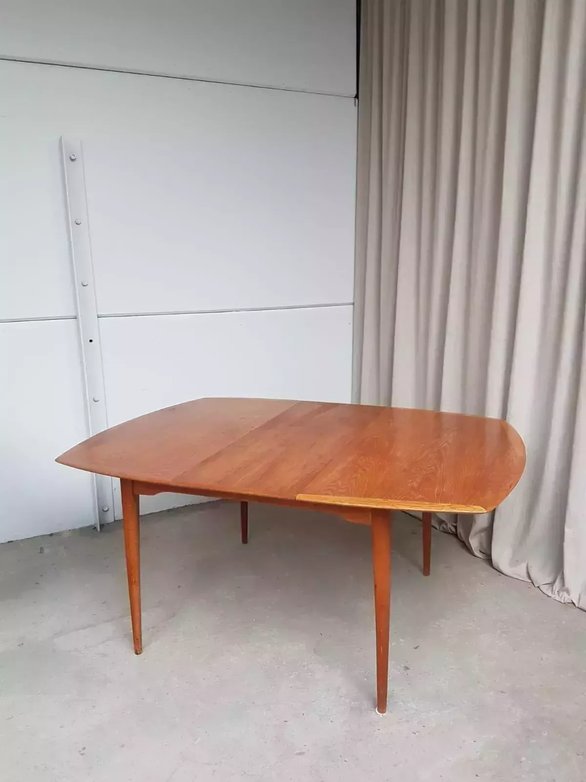 photo for sale Vtg Mid Century Oak Norwegian Extending Dining Table Danish By Gustav Bahus R433