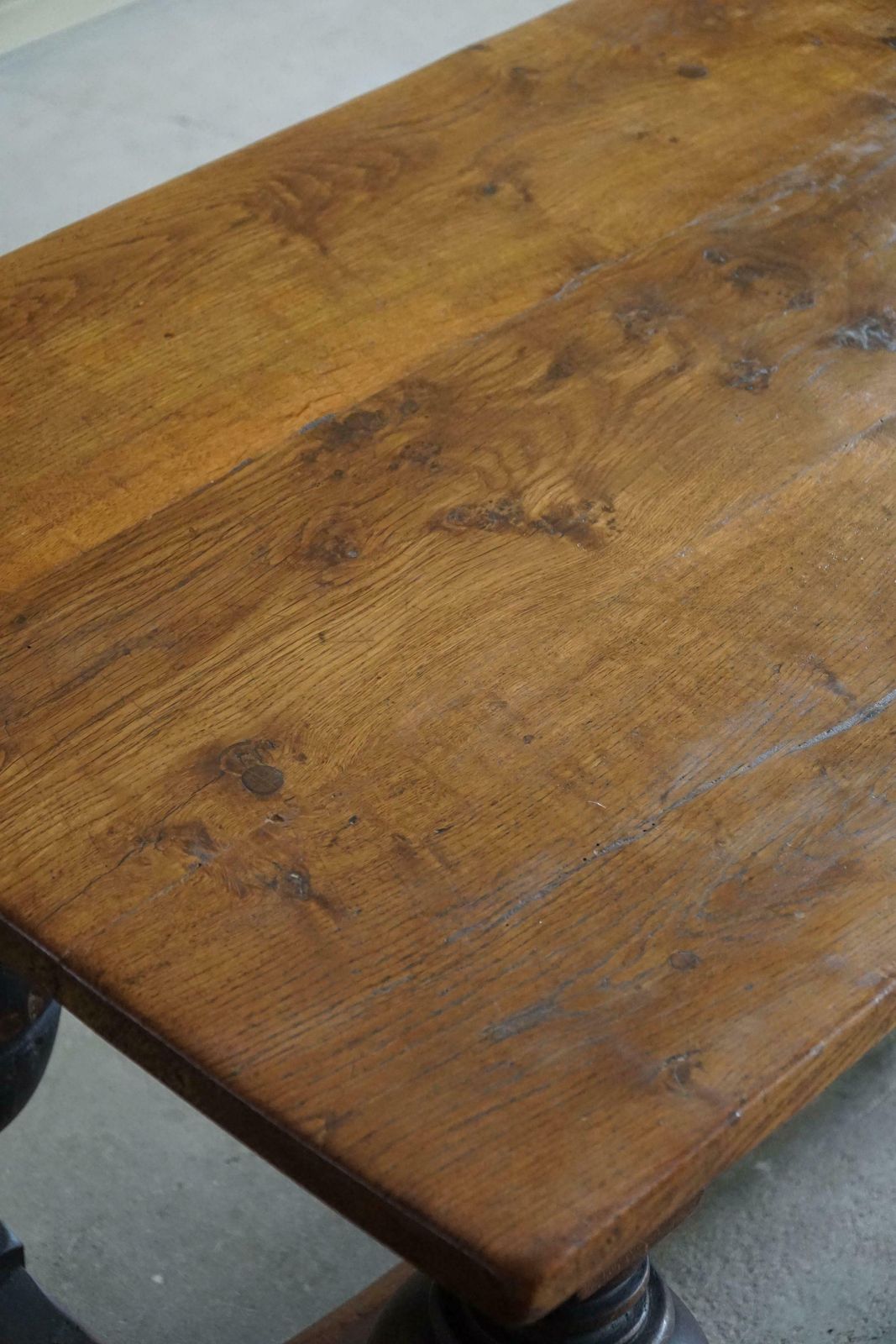 19th Century Antique Baroque Dining / Desk Table In Oak, Danish Cabinetmaker photo buy
