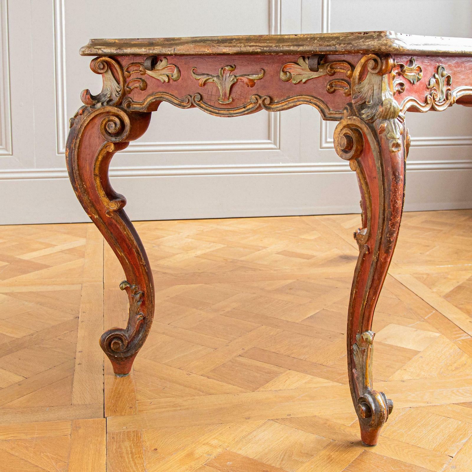 19th Century Italian Rococo Table Painted In The Venetian Style photo buy