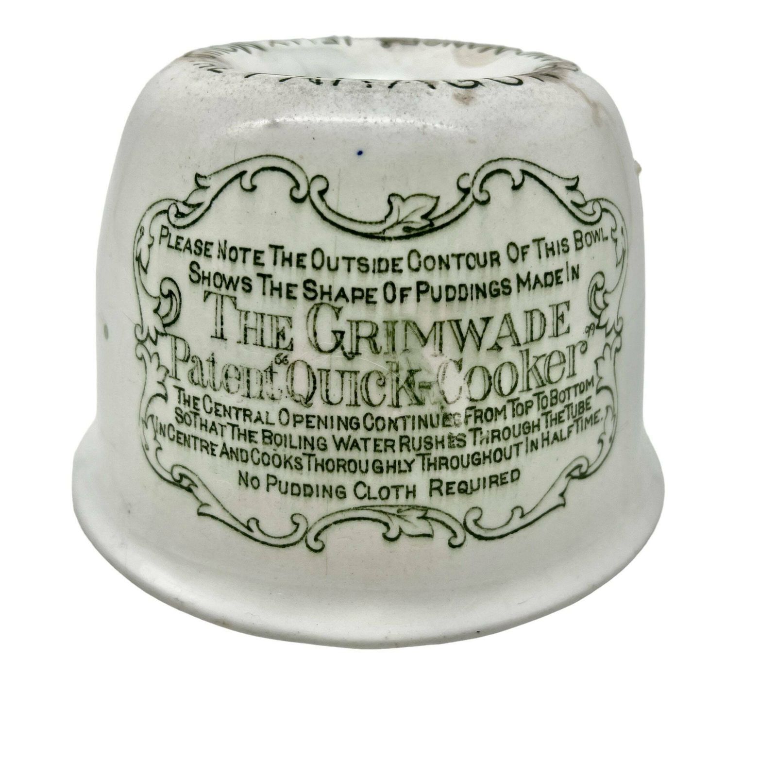 Antique Grimwade Advertising Blanc Mange & Jelly Mould   The "Paragon "   Kitchenalia photo for sale