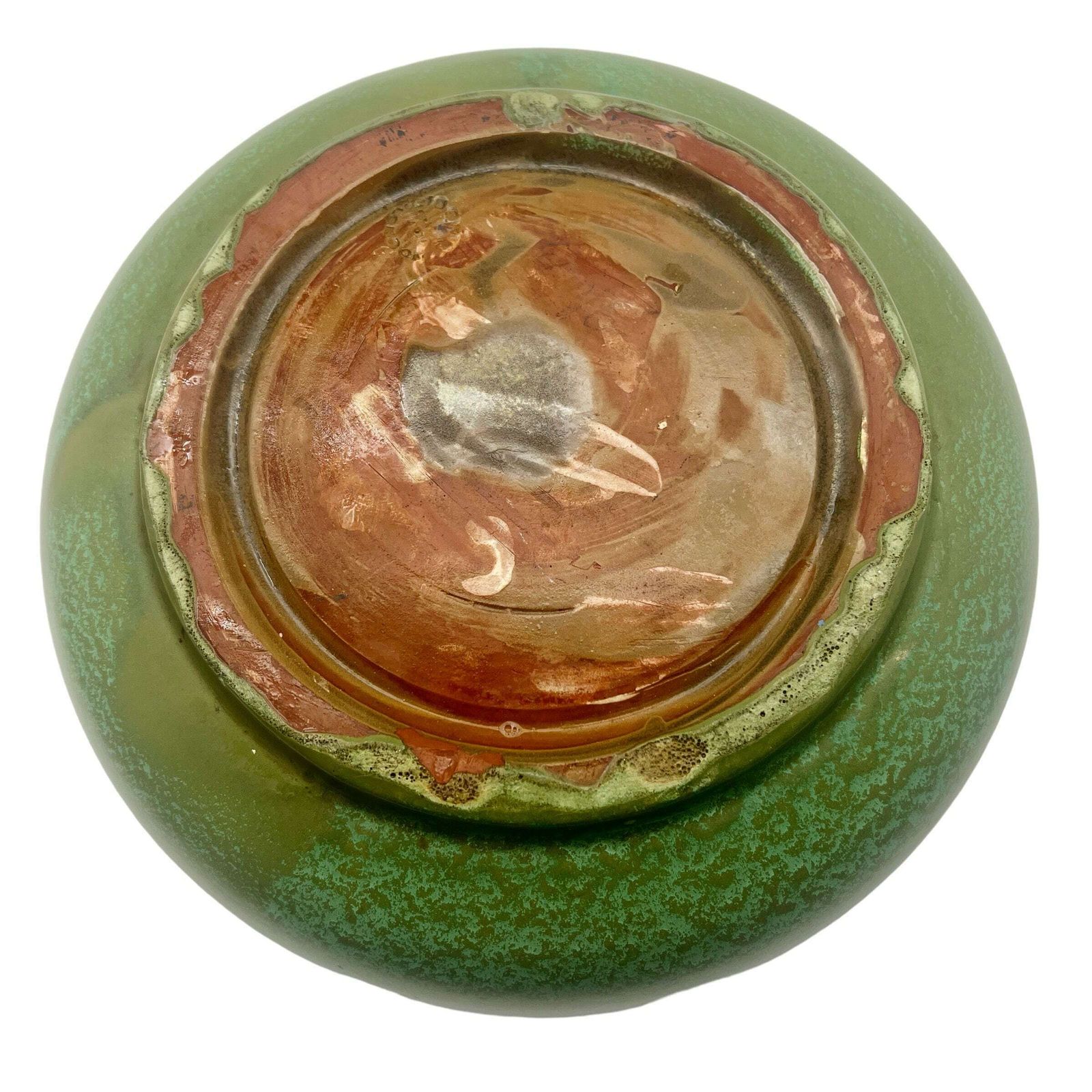 Antique Liberty's Of London Art Nouveau Mottled Green Bowl   Dining Room Decor   Home Decor photo buy