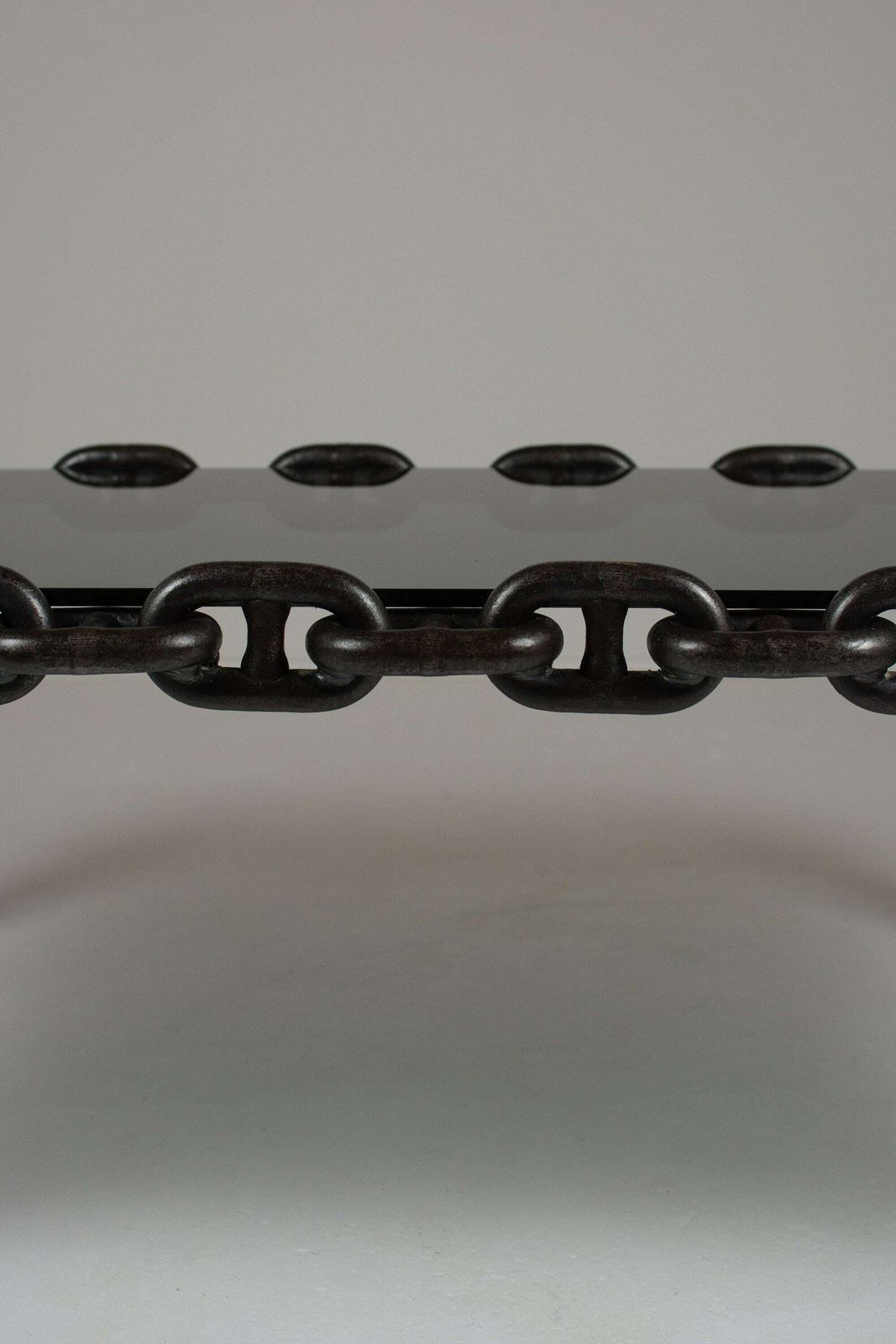 photo furniture Industrial Chain Link Coffee Table, Belgium, 1970's Brutalist In The Manner Of Franz West