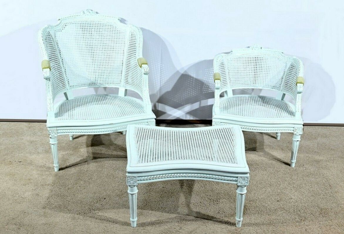 Broken Duchess In Rechampie Beech, Louis XVI Style – 2nd Part 19th photo for sale