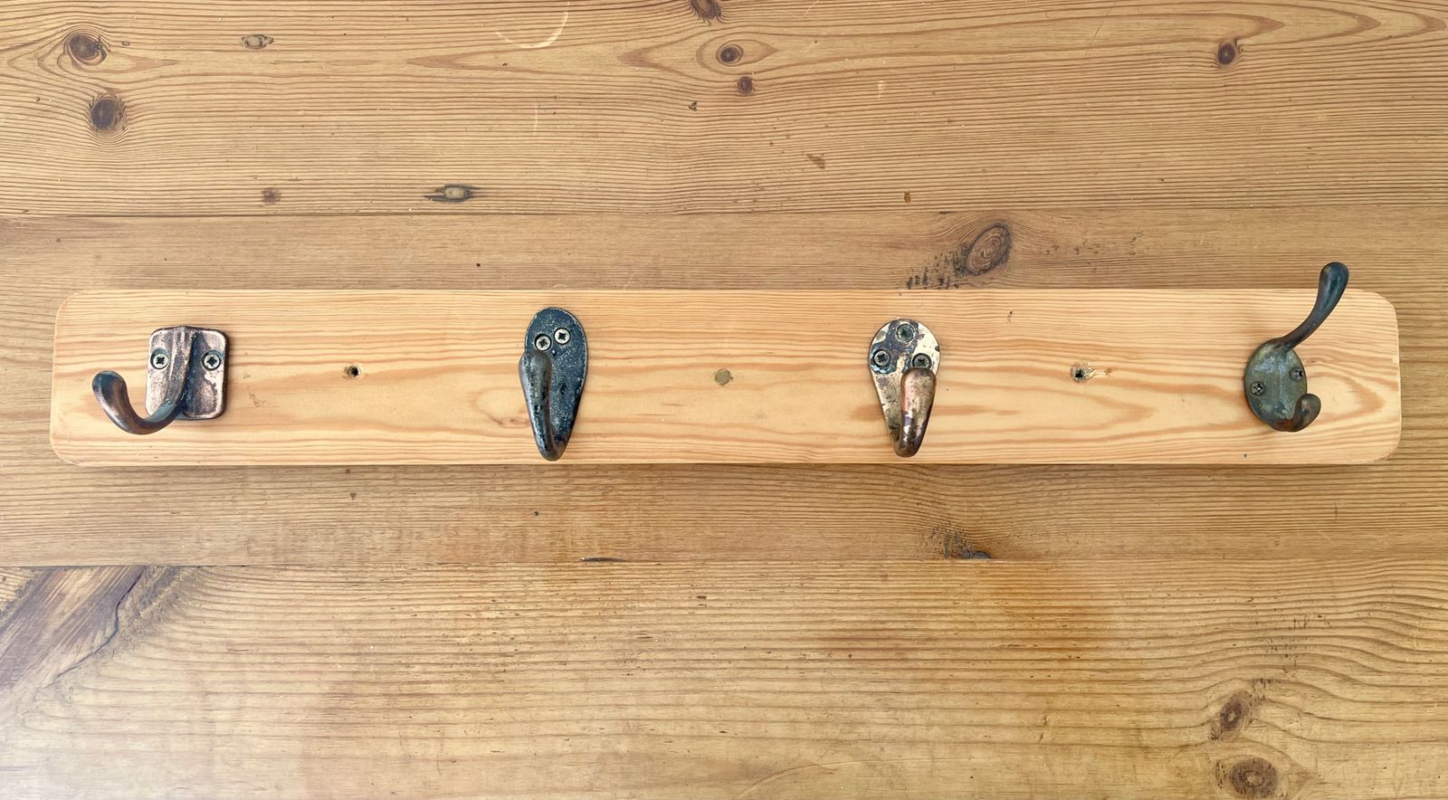 Antique Wall Coat Rack Hooks, 1800s