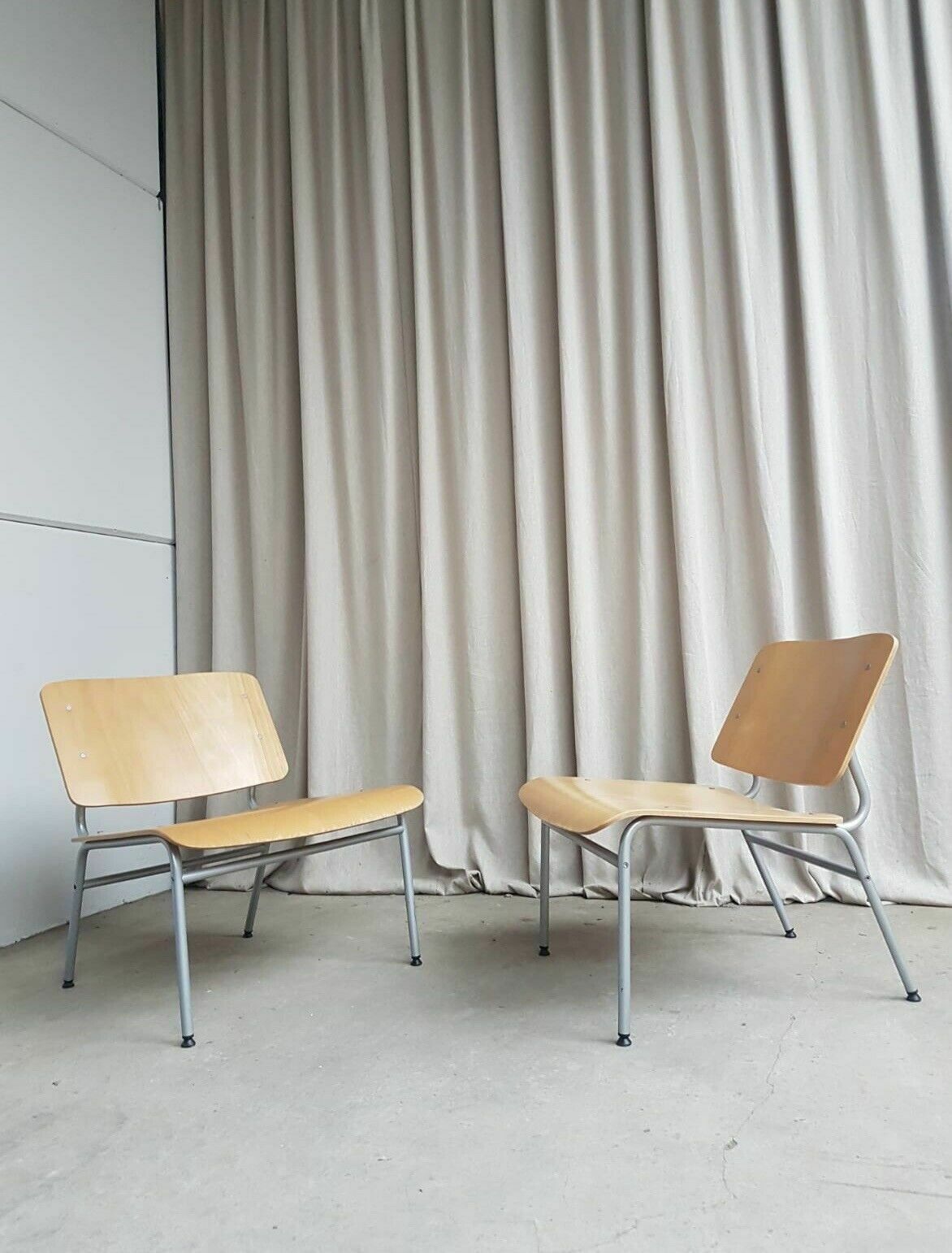 Vtg Late Mid Century Pair Of Ikea Lounge Chairs Scandi By Jonas Karlsson R432 photo 586.5